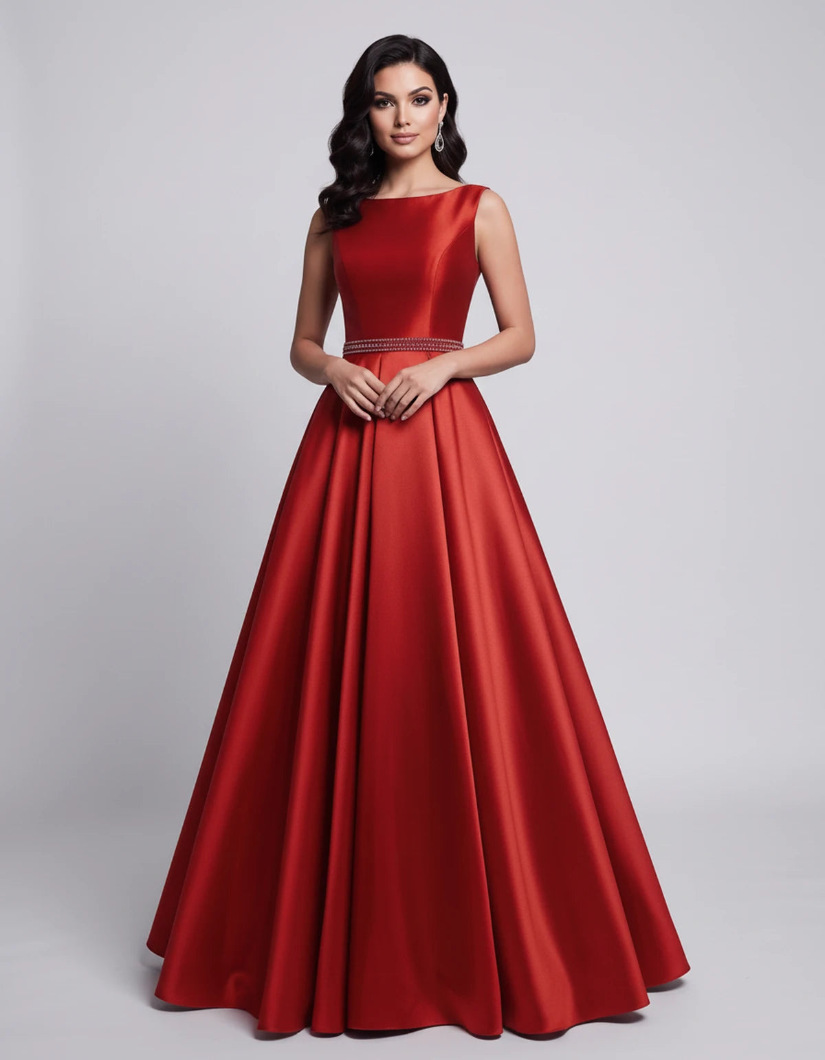 Elvira Maxi Dress — Red | SKU: SD-97659-red-2,SD-97659-red-4,SD-97659-red-6,SD-97659-red-8,SD-97659-red-10,SD-97659-red-12,SD-97659-red-14,SD-97659-red-16,SD-97659-red-16W,SD-97659-red-18W,SD-97659-red-20W,SD-97659-red-22W