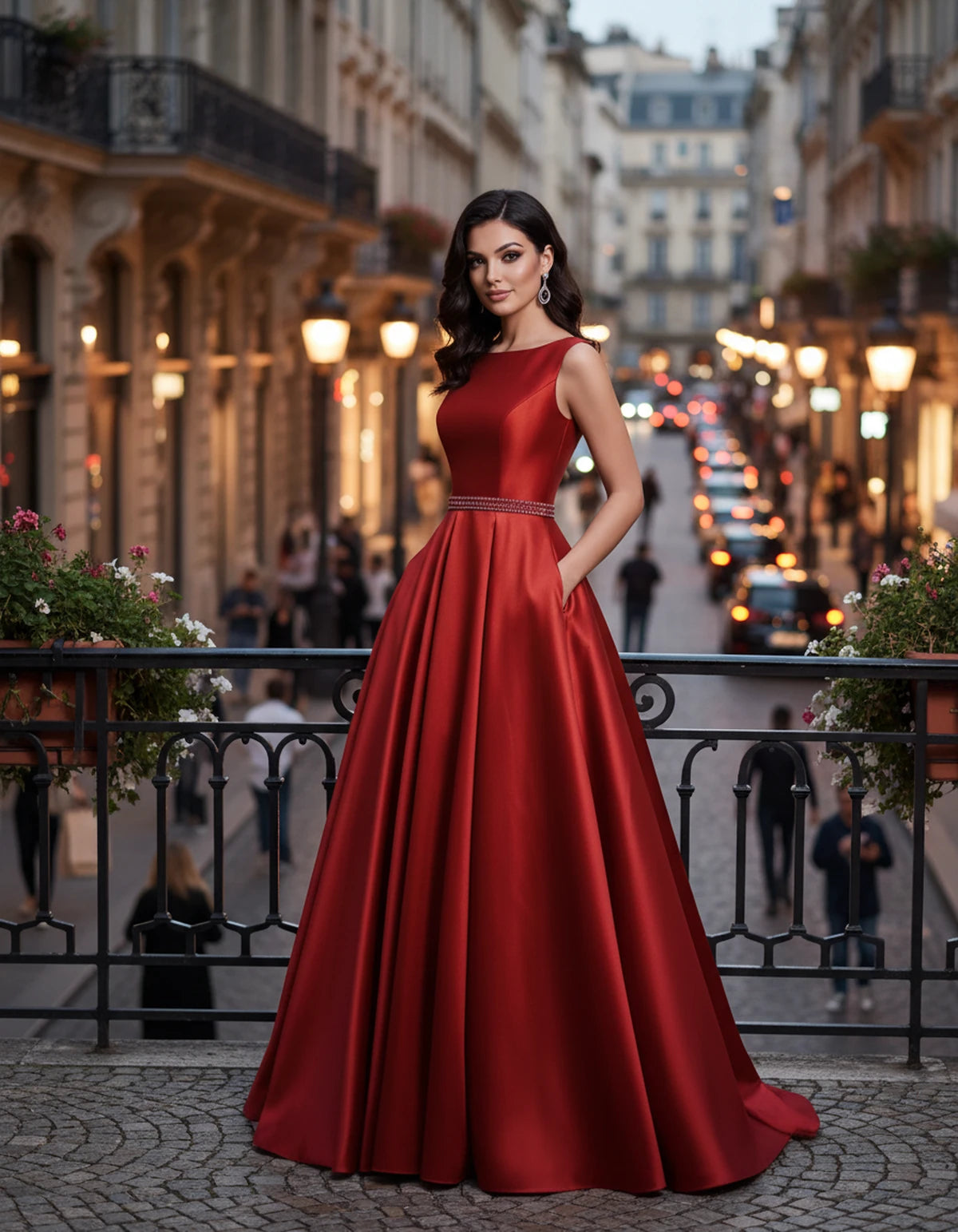 Elvira Maxi Dress — Red | SKU: SD-97659-red-2,SD-97659-red-4,SD-97659-red-6,SD-97659-red-8,SD-97659-red-10,SD-97659-red-12,SD-97659-red-14,SD-97659-red-16,SD-97659-red-16W,SD-97659-red-18W,SD-97659-red-20W,SD-97659-red-22W