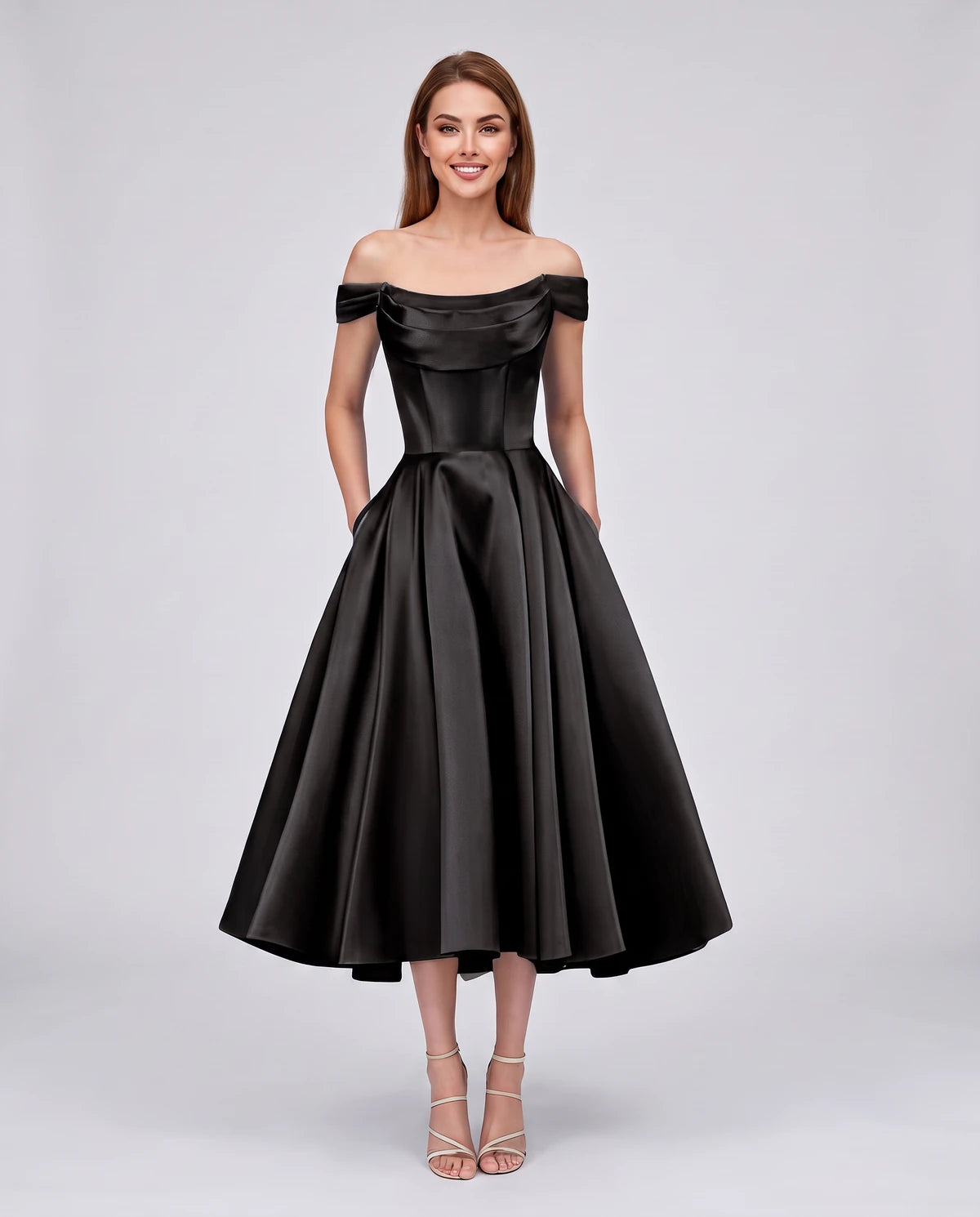 Emiliane Midi Dresses — black / CN / 2