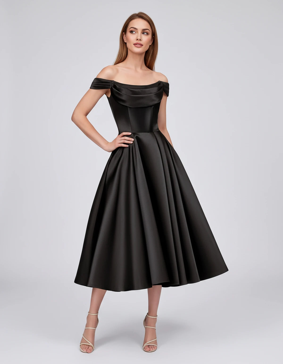 Emiliane Midi Dresses — black / CN / 2 | SKU: SD-02830-blackcn2-2,SD-02830-blackcn2-4,SD-02830-blackcn2-6,SD-02830-blackcn2-8,SD-02830-blackcn2-10,SD-02830-blackcn2-12,SD-02830-blackcn2-14,SD-02830-blackcn2-16,SD-02830-blackcn2-16W,SD-02830-blackcn2-18W,SD-02830-blackcn2-20W,SD-02830-blackcn2-22W