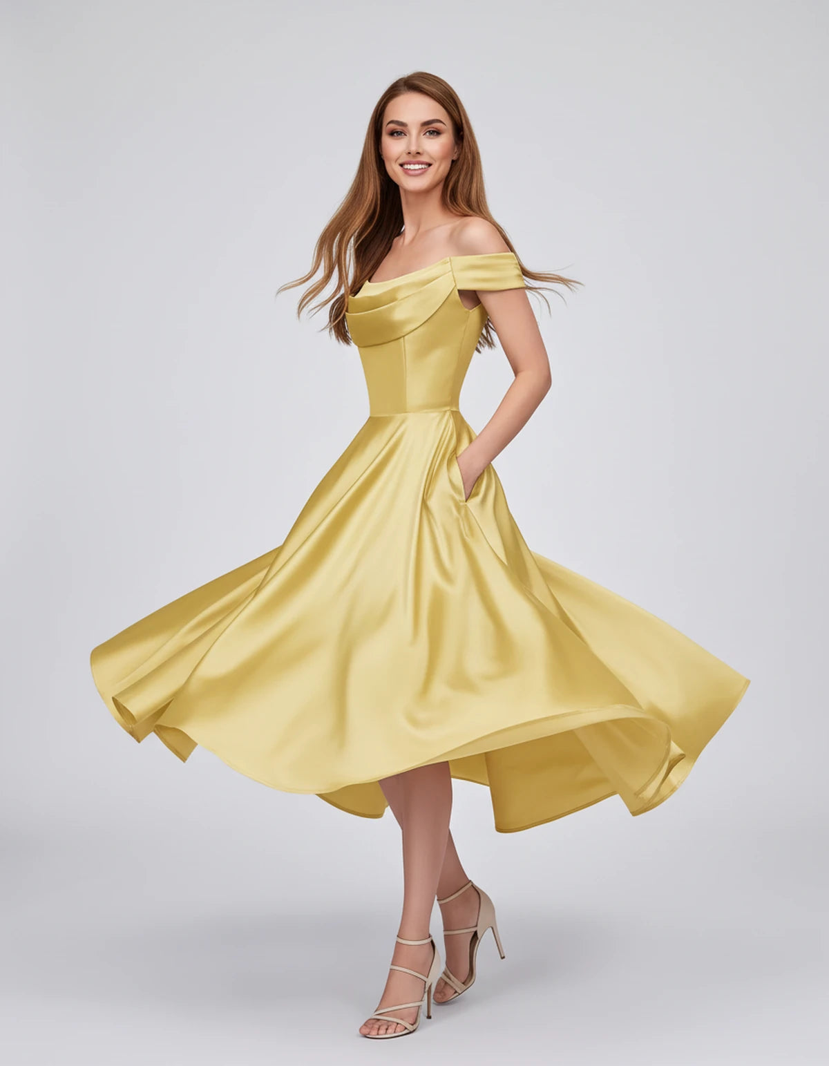 Emiliane Midi Dresses — Yellow / Cn / 20w | SKU: SD-02830-yellowcn20w-2,SD-02830-yellowcn20w-4,SD-02830-yellowcn20w-6,SD-02830-yellowcn20w-8,SD-02830-yellowcn20w-10,SD-02830-yellowcn20w-12,SD-02830-yellowcn20w-14,SD-02830-yellowcn20w-16,SD-02830-yellowcn20w-16W,SD-02830-yellowcn20w-18W,SD-02830-yellowcn20w-20W,SD-02830-yellowcn20w-22W