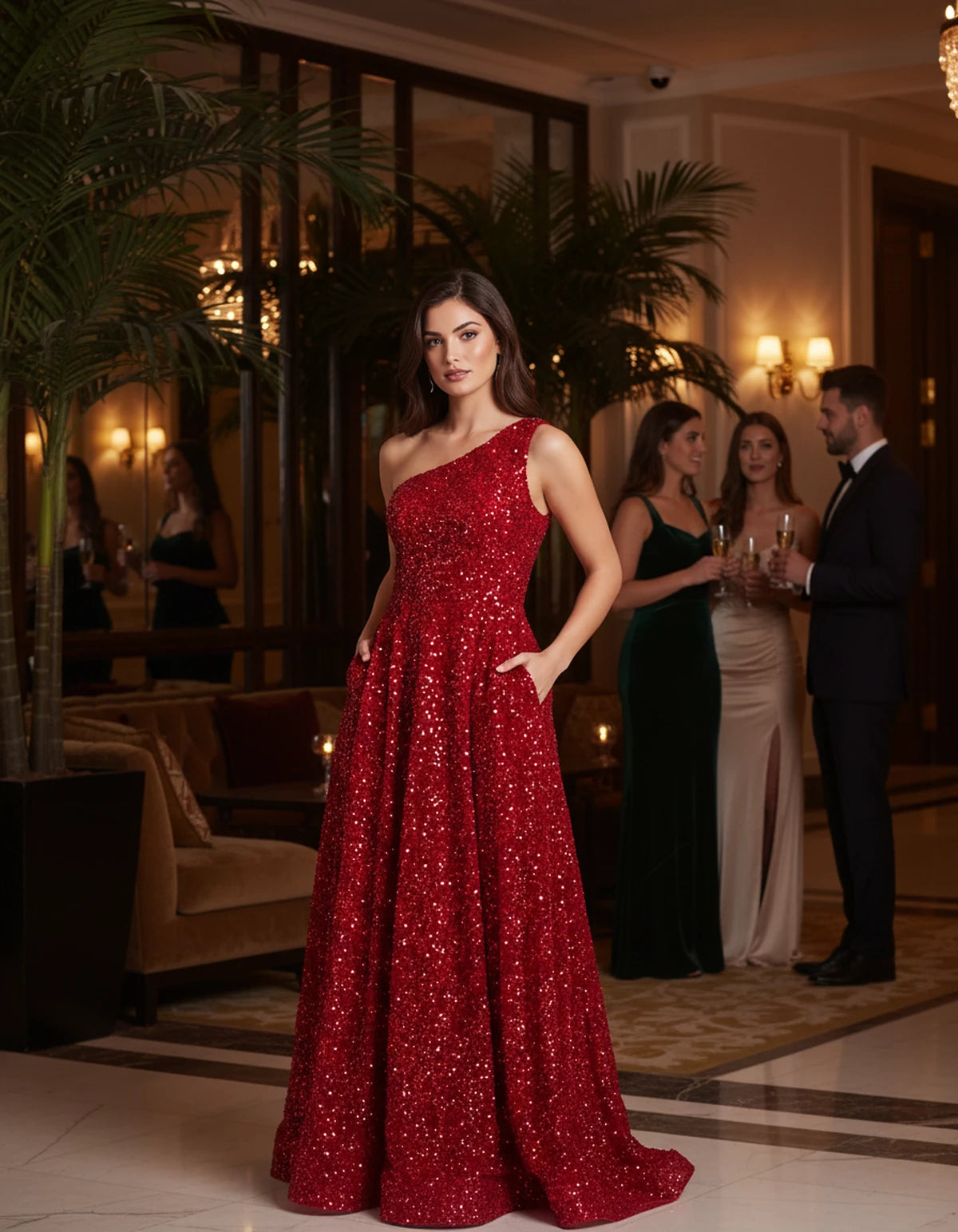 Enora Maxi Dress — Red | SKU: SD-29850-red-2,SD-29850-red-4,SD-29850-red-6,SD-29850-red-8,SD-29850-red-10,SD-29850-red-12,SD-29850-red-14,SD-29850-red-16,SD-29850-red-16W,SD-29850-red-18W,SD-29850-red-20W