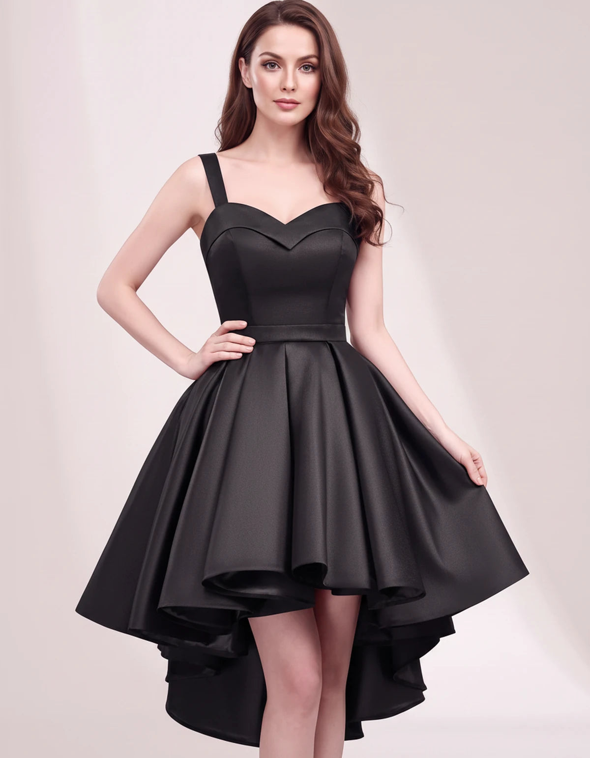 Ephemera Mini Dress — Black | SKU: SD-75853-black-2,SD-75853-black-4,SD-75853-black-6,SD-75853-black-8,SD-75853-black-10,SD-75853-black-12,SD-75853-black-14,SD-75853-black-16,SD-75853-black-16W,SD-75853-black-18W,SD-75853-black-20W,SD-75853-black-22W