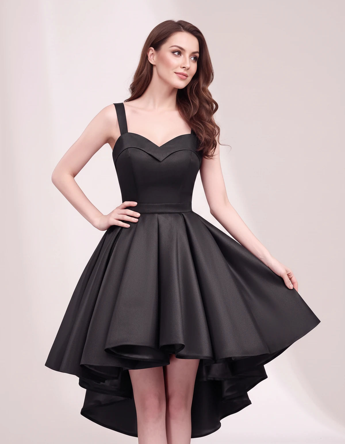 Ephemera Mini Dress — Black | SKU: SD-75853-black-2,SD-75853-black-4,SD-75853-black-6,SD-75853-black-8,SD-75853-black-10,SD-75853-black-12,SD-75853-black-14,SD-75853-black-16,SD-75853-black-16W,SD-75853-black-18W,SD-75853-black-20W,SD-75853-black-22W
