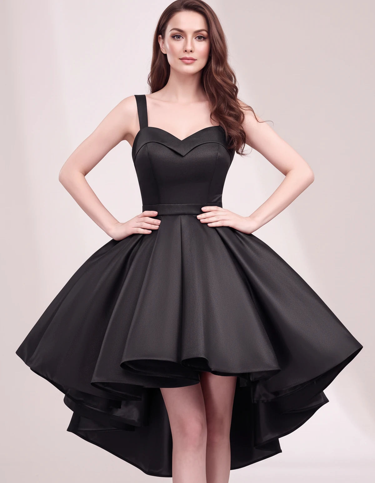 Ephemera Mini Dress — Black | SKU: SD-75853-black-2,SD-75853-black-4,SD-75853-black-6,SD-75853-black-8,SD-75853-black-10,SD-75853-black-12,SD-75853-black-14,SD-75853-black-16,SD-75853-black-16W,SD-75853-black-18W,SD-75853-black-20W,SD-75853-black-22W