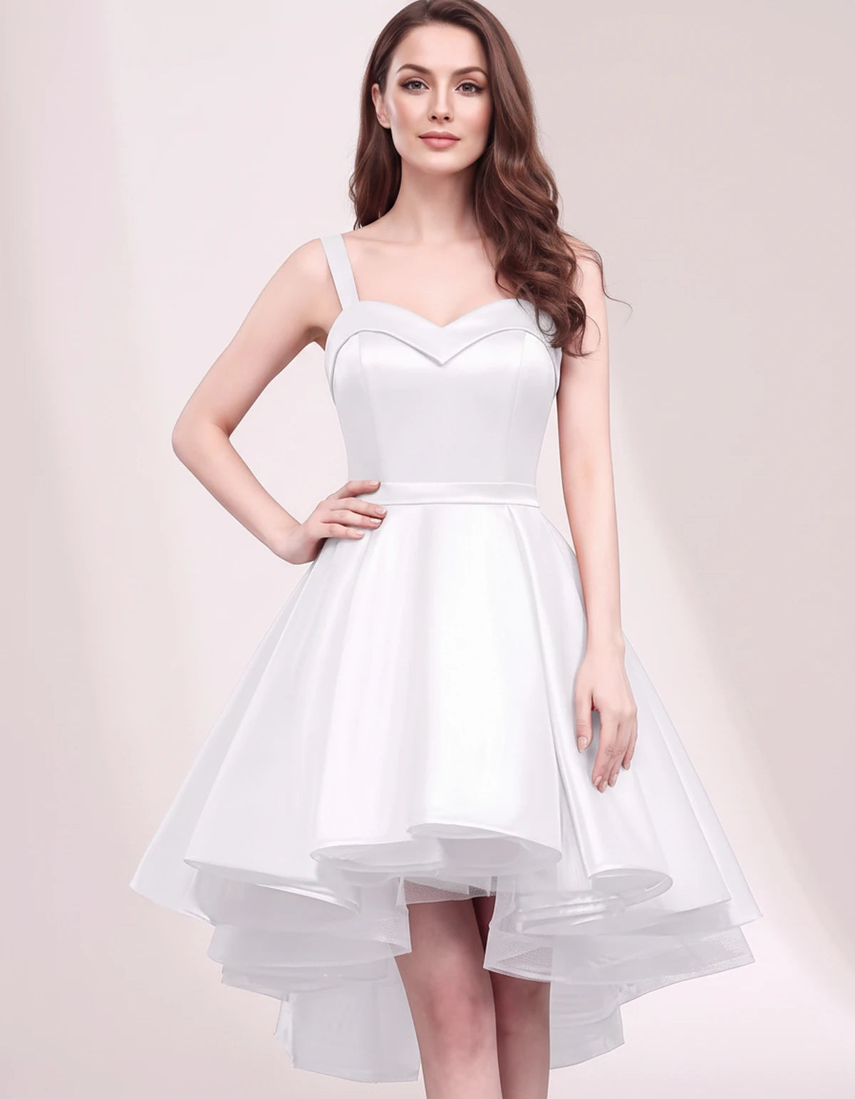 Ephemera Mini Dress — White | SKU: SD-75853-white-2,SD-75853-white-4,SD-75853-white-6,SD-75853-white-8,SD-75853-white-10,SD-75853-white-12,SD-75853-white-14,SD-75853-white-16,SD-75853-white-16W,SD-75853-white-18W,SD-75853-white-20W,SD-75853-white-22W