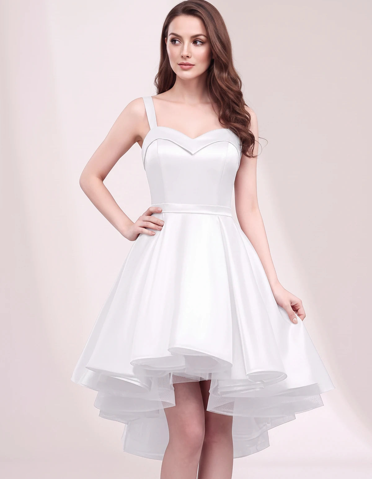 Ephemera Mini Dress — White | SKU: SD-75853-white-2,SD-75853-white-4,SD-75853-white-6,SD-75853-white-8,SD-75853-white-10,SD-75853-white-12,SD-75853-white-14,SD-75853-white-16,SD-75853-white-16W,SD-75853-white-18W,SD-75853-white-20W,SD-75853-white-22W