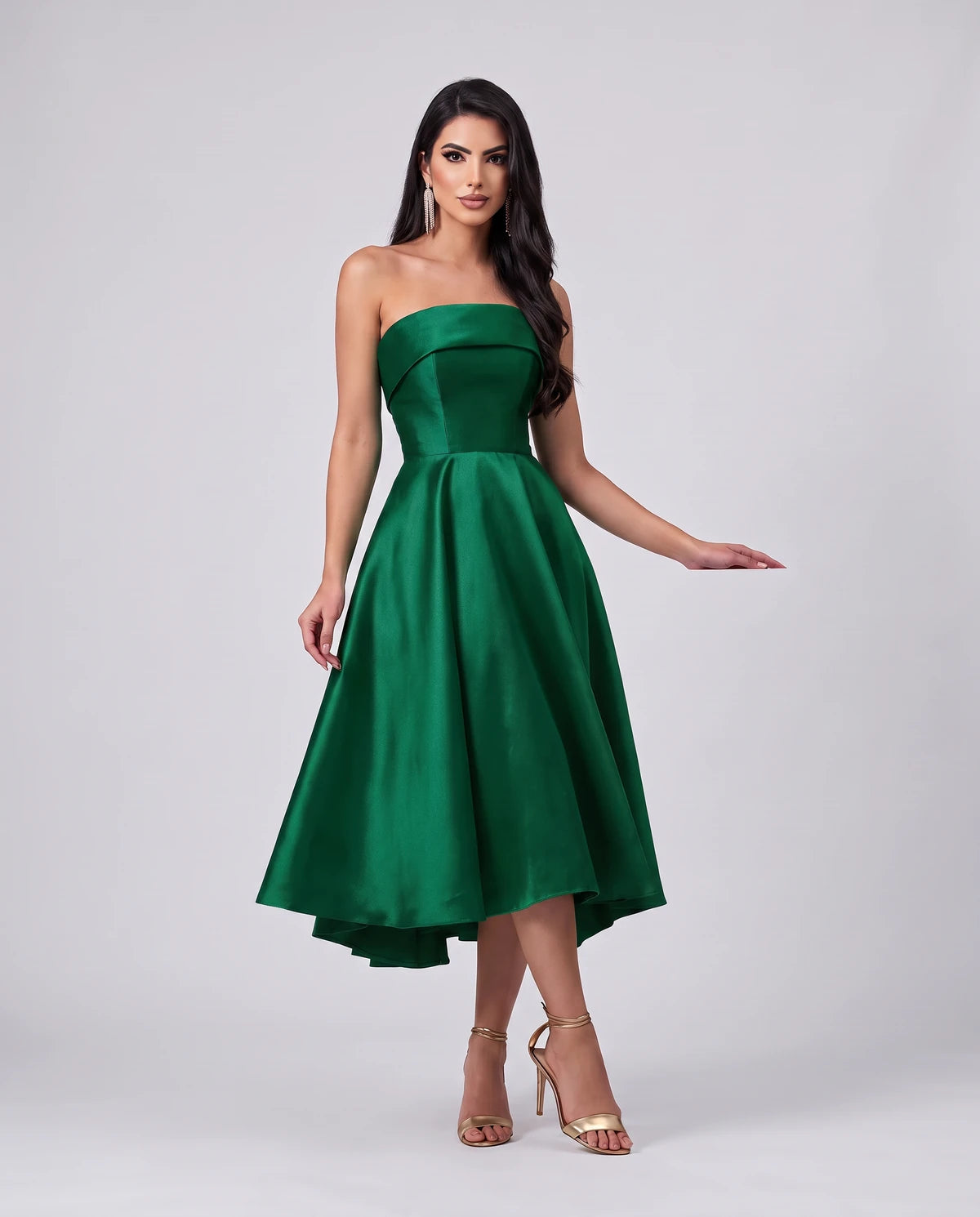 Esmeralde Midi Dresses — Green