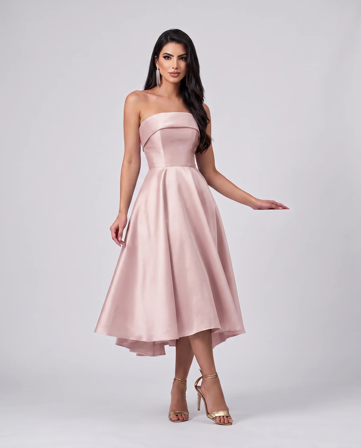 Esmeralde Midi Dresses — Pink
