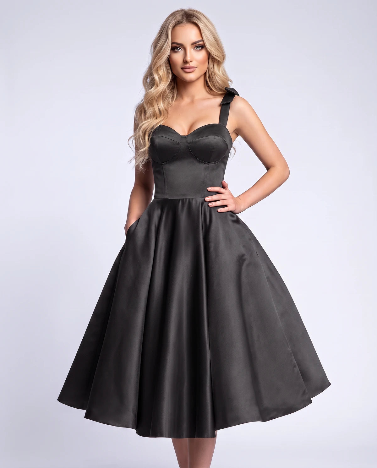 Etoile Midi Dresses — Black