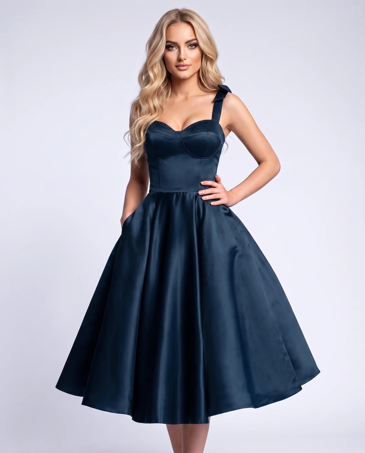 Etoile Midi Dresses — Navy