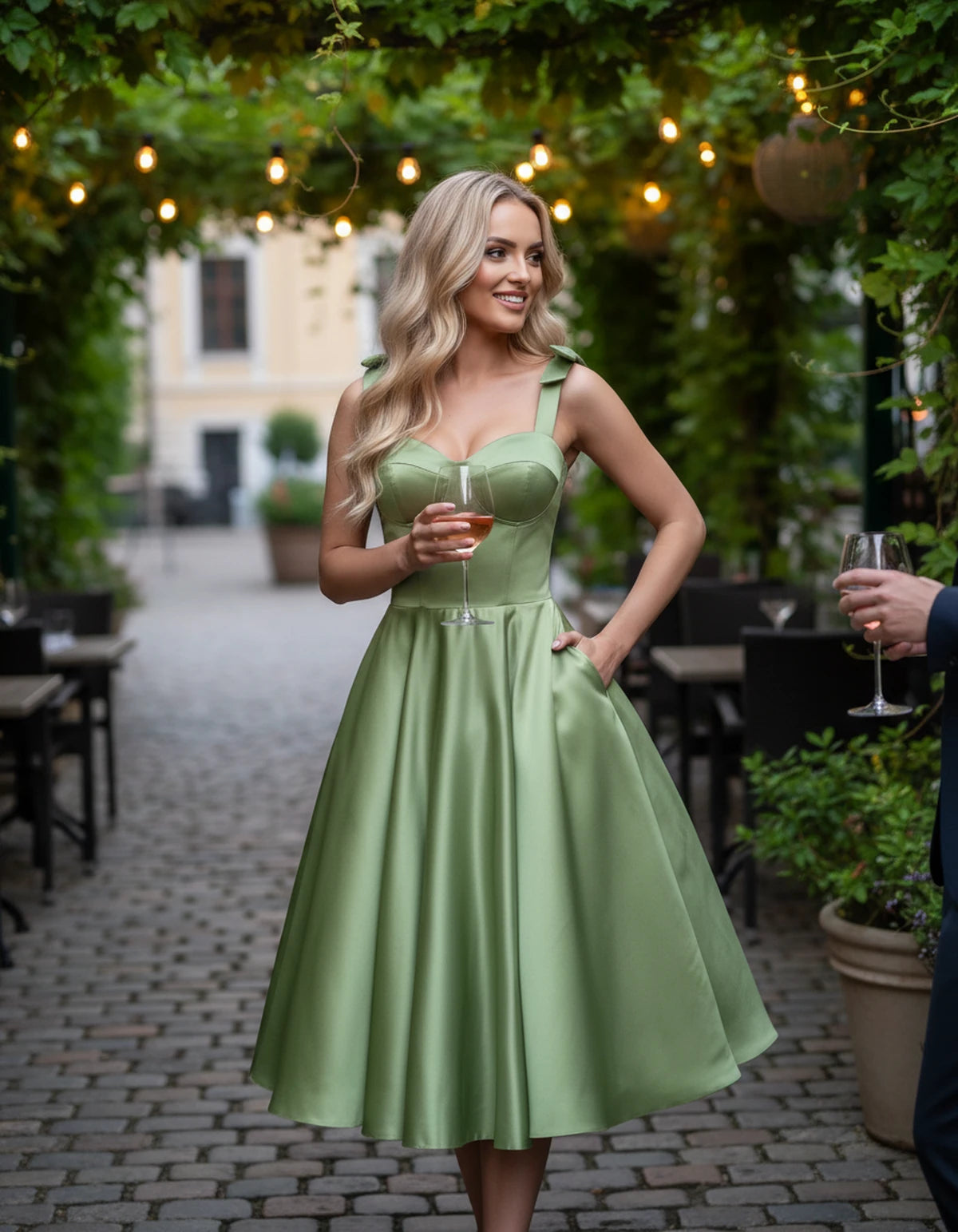 Etoile Midi Dresses — Sage Green | SKU: SD-85492-sagegreen-2,SD-85492-sagegreen-4,SD-85492-sagegreen-6,SD-85492-sagegreen-8,SD-85492-sagegreen-10,SD-85492-sagegreen-12,SD-85492-sagegreen-14,SD-85492-sagegreen-16,SD-85492-sagegreen-16W,SD-85492-sagegreen-18W