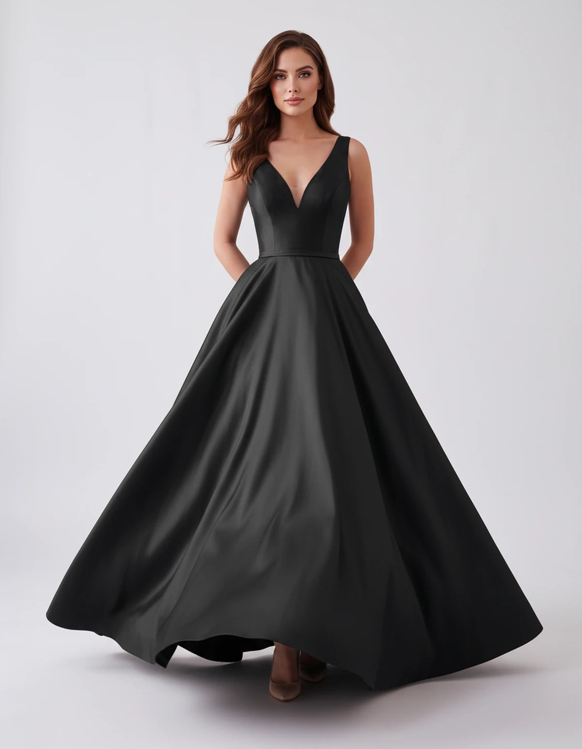 Everly Maxi Dress — Black | SKU: SD-74127-black-2,SD-74127-black-4,SD-74127-black-6,SD-74127-black-8,SD-74127-black-10,SD-74127-black-12,SD-74127-black-14,SD-74127-black-16,SD-74127-black-16W,SD-74127-black-18W,SD-74127-black-20W,SD-74127-black-22W