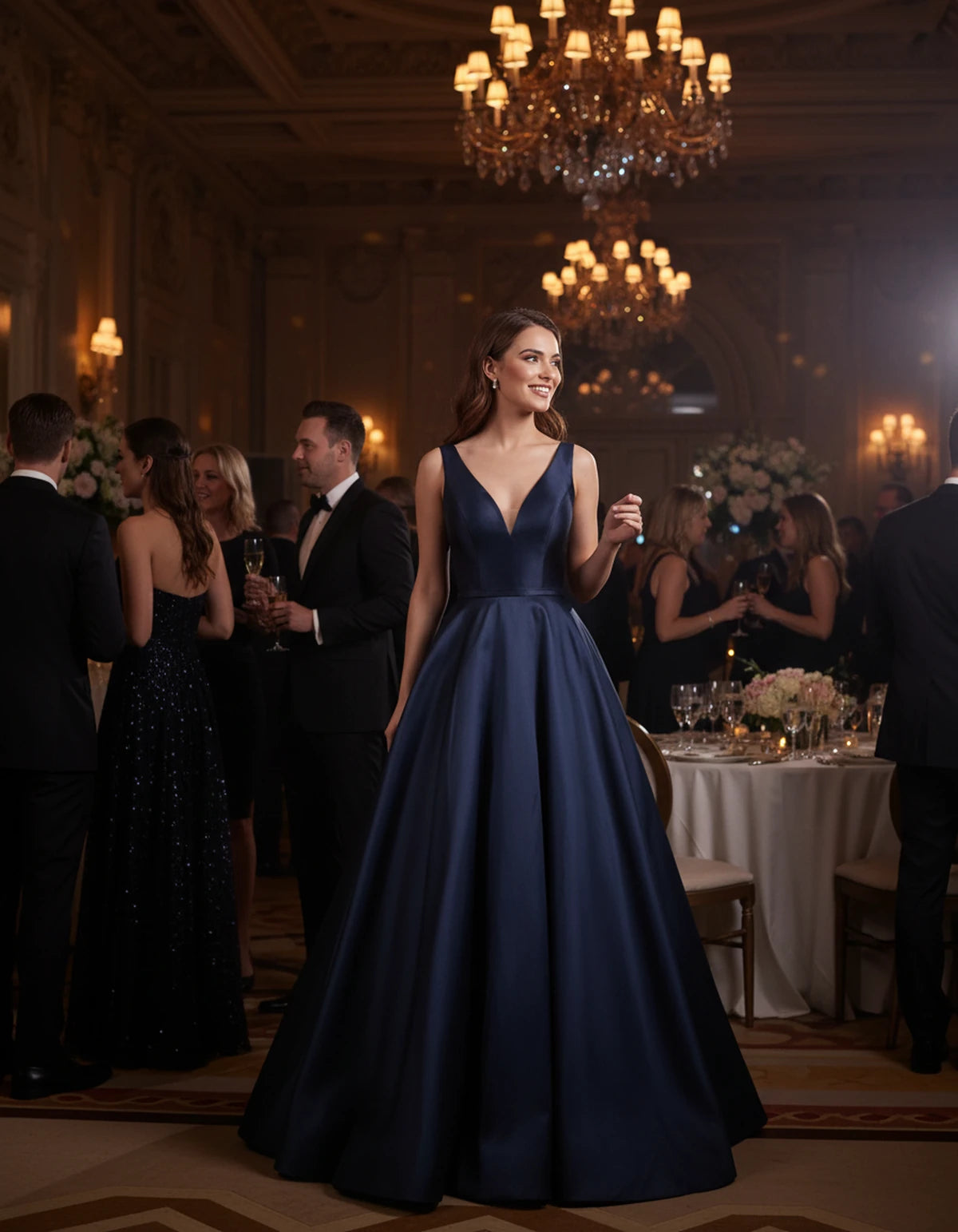 Everly Maxi Dress — Navy | SKU: SD-74127-navy-2,SD-74127-navy-4,SD-74127-navy-6,SD-74127-navy-8,SD-74127-navy-10,SD-74127-navy-12,SD-74127-navy-14,SD-74127-navy-16,SD-74127-navy-16W,SD-74127-navy-18W,SD-74127-navy-20W,SD-74127-navy-22W