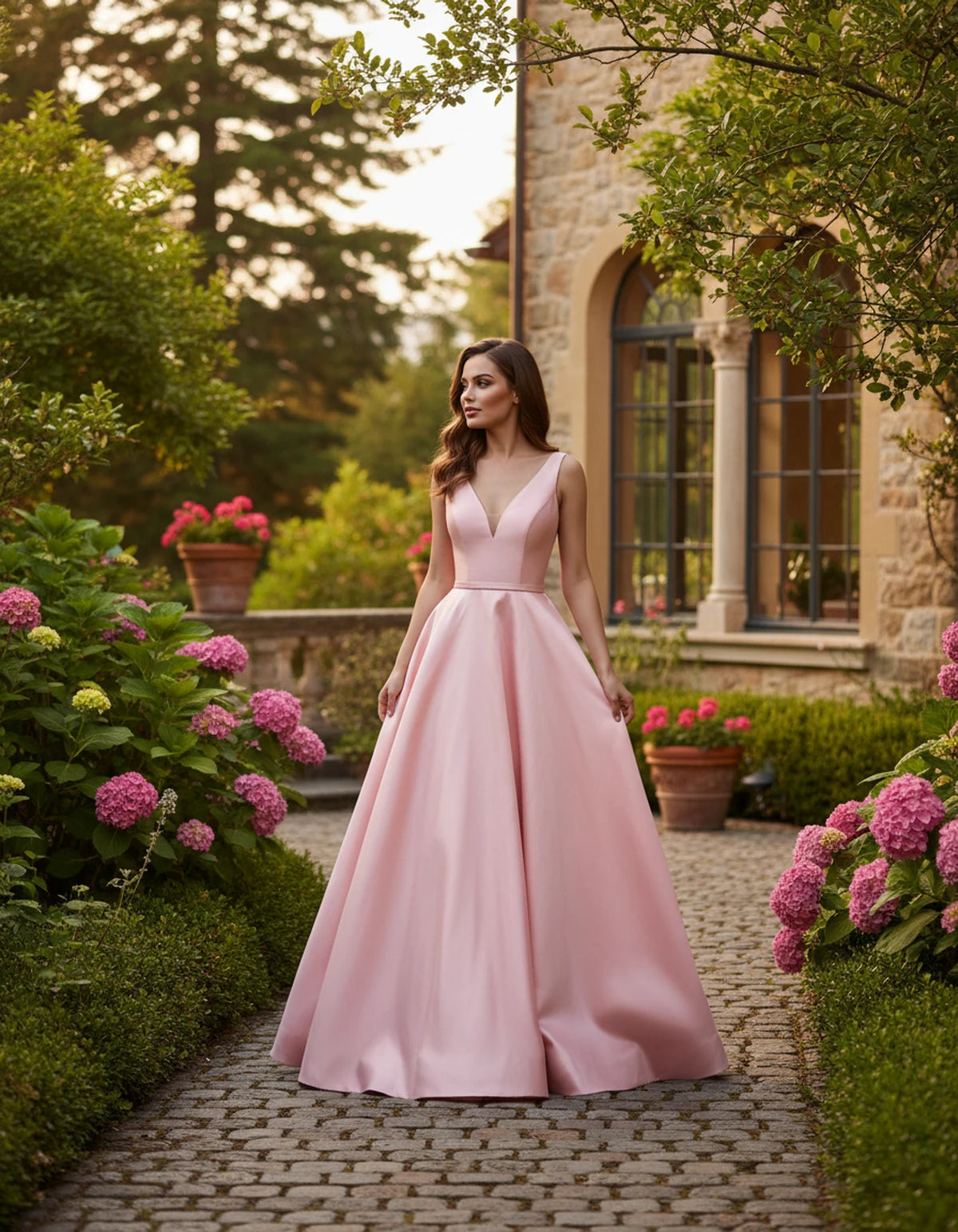 Everly Maxi Dress — Pink | SKU: SD-74127-pink-2,SD-74127-pink-4,SD-74127-pink-6,SD-74127-pink-8,SD-74127-pink-10,SD-74127-pink-12,SD-74127-pink-14,SD-74127-pink-16,SD-74127-pink-16W,SD-74127-pink-18W,SD-74127-pink-20W,SD-74127-pink-22W