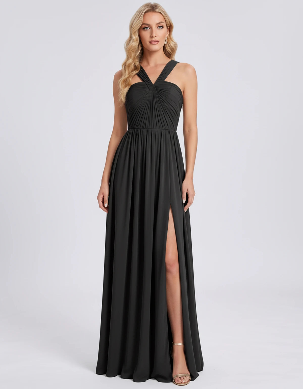 Fabiola Maxi Dress — Black | SKU: SD-80378-black-2,SD-80378-black-4,SD-80378-black-6,SD-80378-black-8,SD-80378-black-10,SD-80378-black-12,SD-80378-black-14,SD-80378-black-16,SD-80378-black-16W,SD-80378-black-18W,SD-80378-black-20W,SD-80378-black-22W