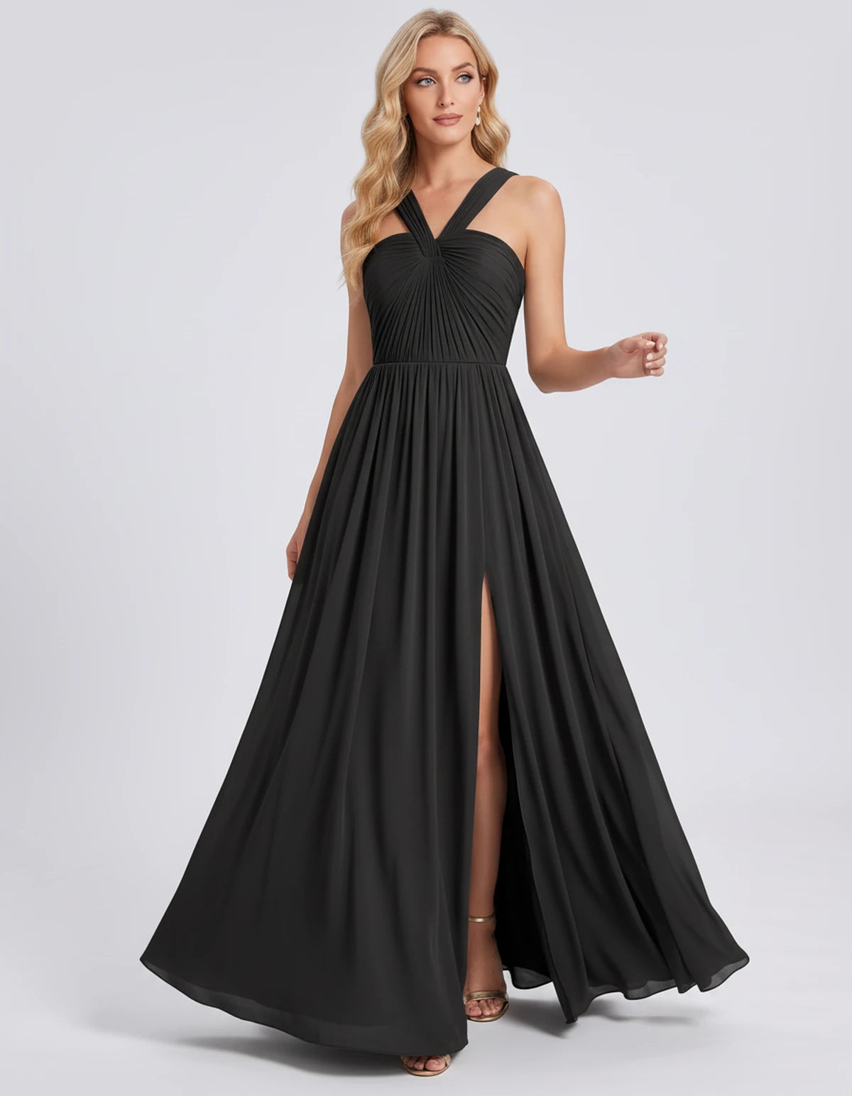 Fabiola Maxi Dress — Black | SKU: SD-80378-black-2,SD-80378-black-4,SD-80378-black-6,SD-80378-black-8,SD-80378-black-10,SD-80378-black-12,SD-80378-black-14,SD-80378-black-16,SD-80378-black-16W,SD-80378-black-18W,SD-80378-black-20W,SD-80378-black-22W