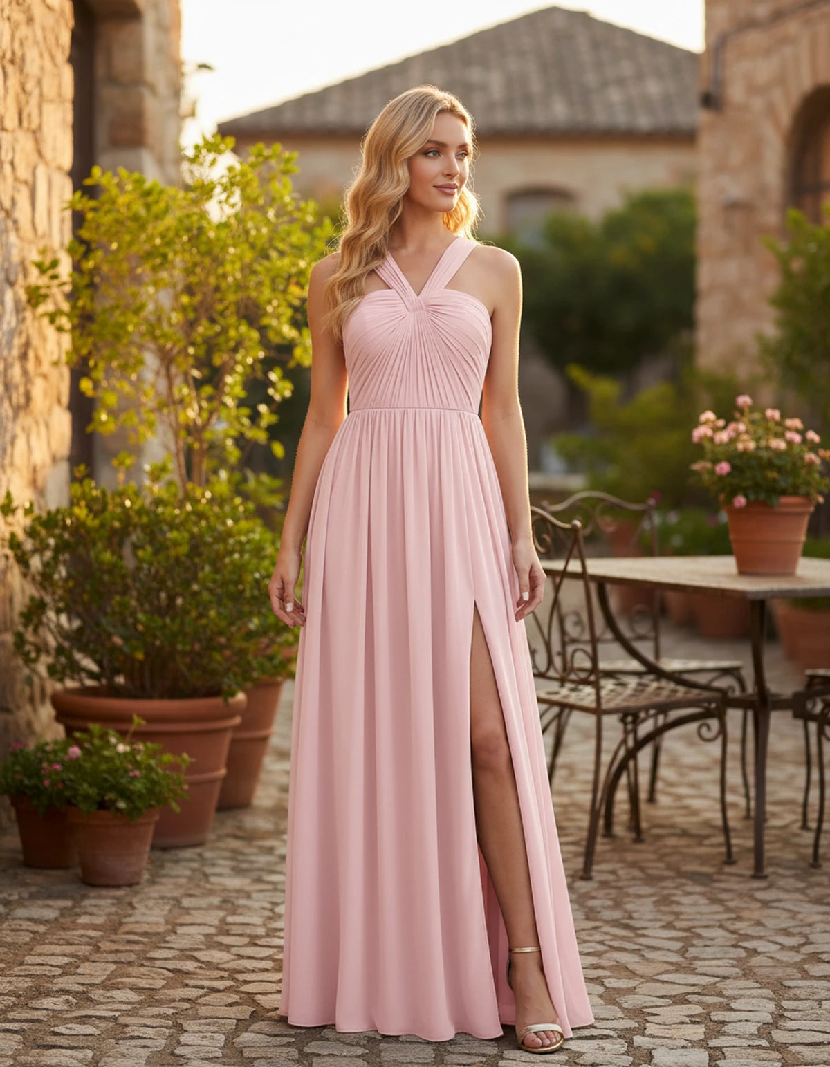 Fabiola Maxi Dress — Blush | SKU: SD-80378-blush-2,SD-80378-blush-4,SD-80378-blush-6,SD-80378-blush-8,SD-80378-blush-10,SD-80378-blush-12,SD-80378-blush-14,SD-80378-blush-16,SD-80378-blush-16W,SD-80378-blush-18W,SD-80378-blush-20W,SD-80378-blush-22W