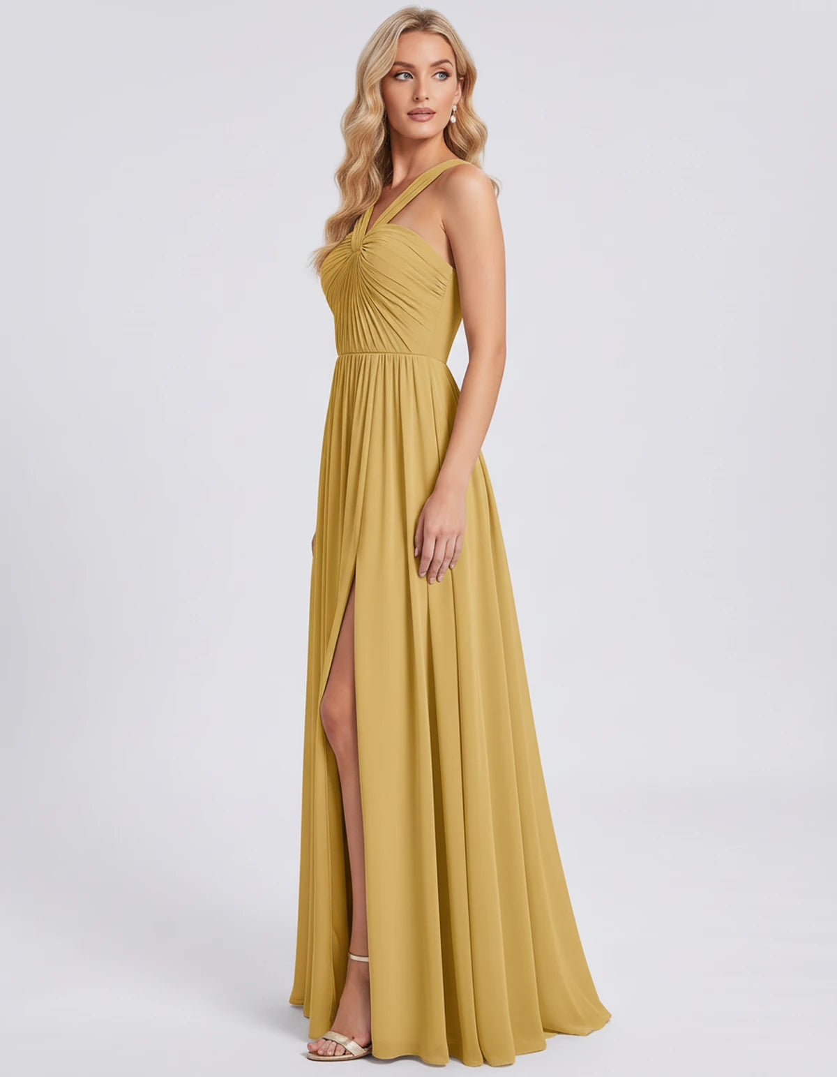 Fabiola Maxi Dress — Gold | SKU: SD-80378-gold-2,SD-80378-gold-4,SD-80378-gold-6,SD-80378-gold-8,SD-80378-gold-10,SD-80378-gold-12,SD-80378-gold-14,SD-80378-gold-16,SD-80378-gold-16W,SD-80378-gold-18W,SD-80378-gold-20W,SD-80378-gold-22W