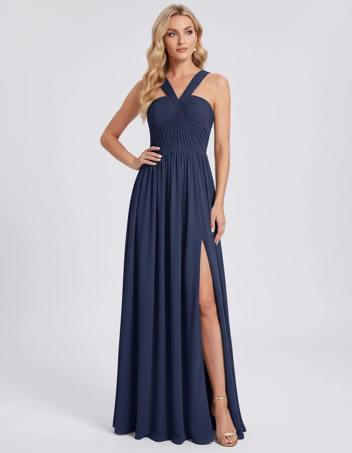 Fabiola Maxi Dress — Navy | SKU: SD-80378-navy-2,SD-80378-navy-4,SD-80378-navy-6,SD-80378-navy-8,SD-80378-navy-10,SD-80378-navy-12,SD-80378-navy-14,SD-80378-navy-16,SD-80378-navy-16W,SD-80378-navy-18W,SD-80378-navy-20W,SD-80378-navy-22W