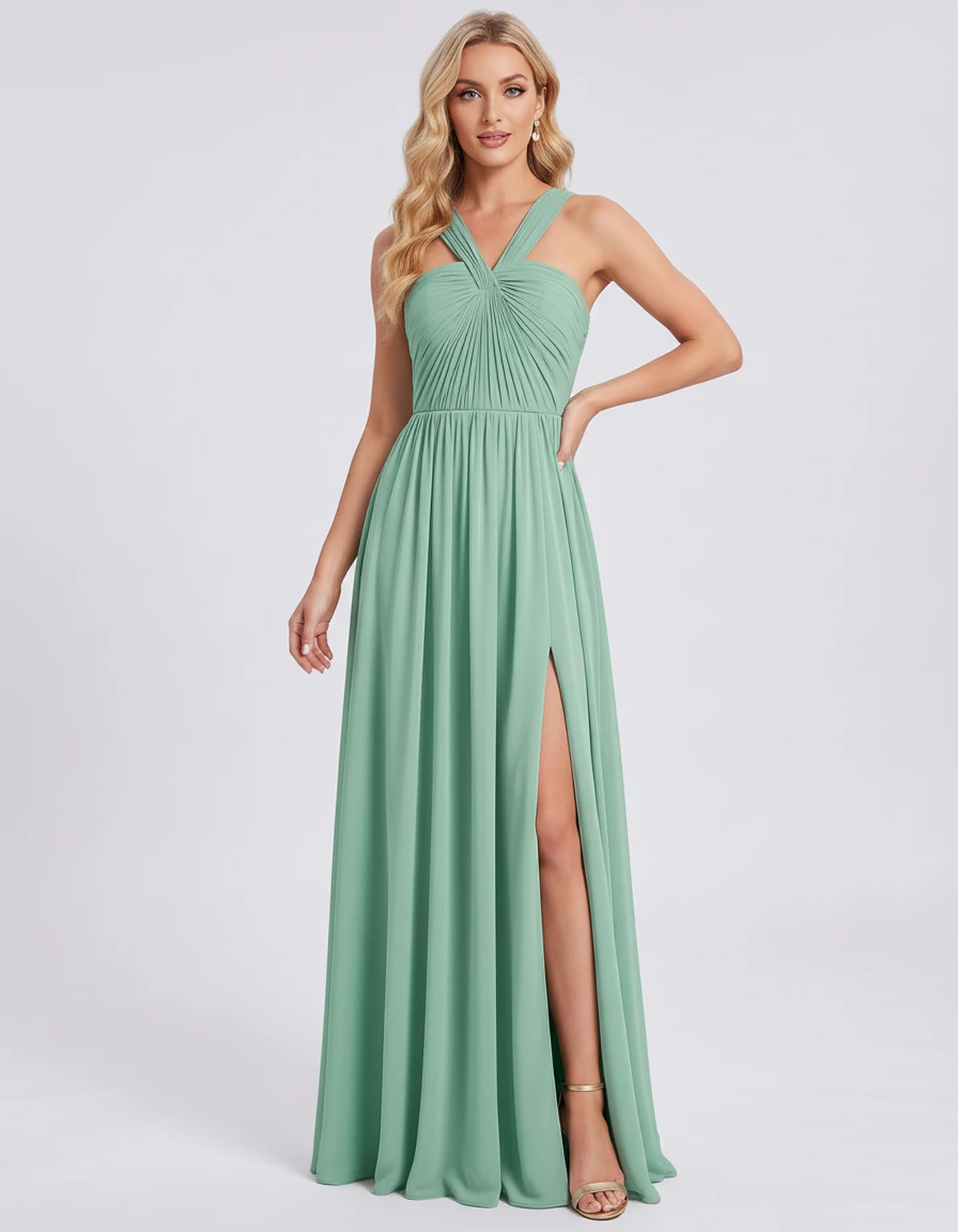 Fabiola Maxi Dress — Sage Green | SKU: SD-80378-sagegreen-2,SD-80378-sagegreen-4,SD-80378-sagegreen-6,SD-80378-sagegreen-8,SD-80378-sagegreen-10,SD-80378-sagegreen-12,SD-80378-sagegreen-14,SD-80378-sagegreen-16,SD-80378-sagegreen-16W,SD-80378-sagegreen-18W,SD-80378-sagegreen-20W,SD-80378-sagegreen-22W