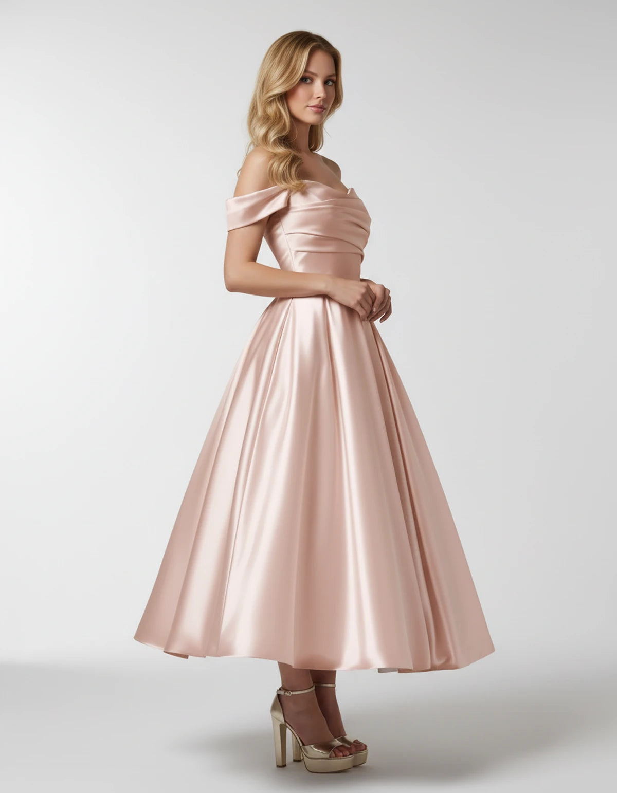 Faustina Midi Dresses — Blush | SKU: SD-24487-blush-2,SD-24487-blush-4,SD-24487-blush-6,SD-24487-blush-8,SD-24487-blush-10,SD-24487-blush-12,SD-24487-blush-14,SD-24487-blush-16,SD-24487-blush-16W,SD-24487-blush-18W,SD-24487-blush-20W,SD-24487-blush-22W