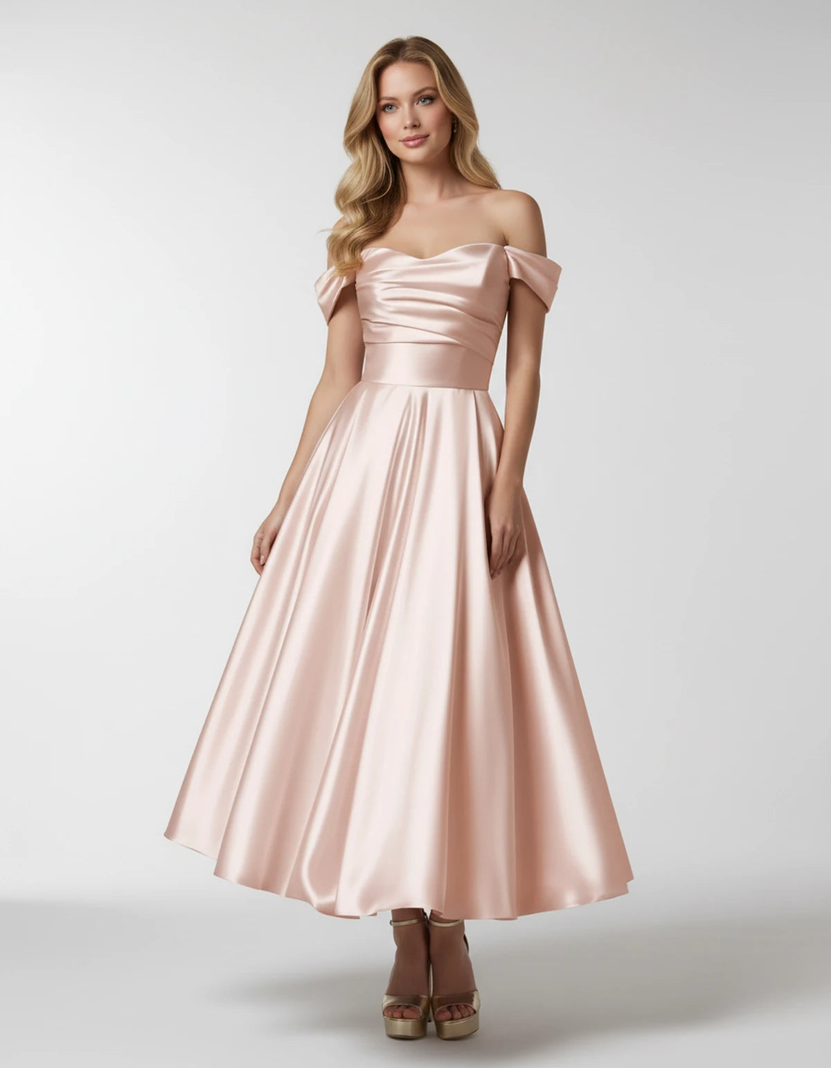 Faustina Midi Dresses — Blush | SKU: SD-24487-blush-2,SD-24487-blush-4,SD-24487-blush-6,SD-24487-blush-8,SD-24487-blush-10,SD-24487-blush-12,SD-24487-blush-14,SD-24487-blush-16,SD-24487-blush-16W,SD-24487-blush-18W,SD-24487-blush-20W,SD-24487-blush-22W