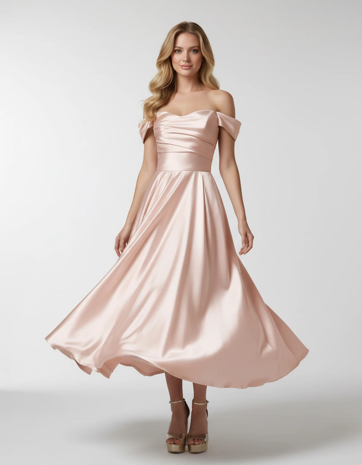 Faustina Midi Dresses — Blush | SKU: SD-24487-blush-2,SD-24487-blush-4,SD-24487-blush-6,SD-24487-blush-8,SD-24487-blush-10,SD-24487-blush-12,SD-24487-blush-14,SD-24487-blush-16,SD-24487-blush-16W,SD-24487-blush-18W,SD-24487-blush-20W,SD-24487-blush-22W