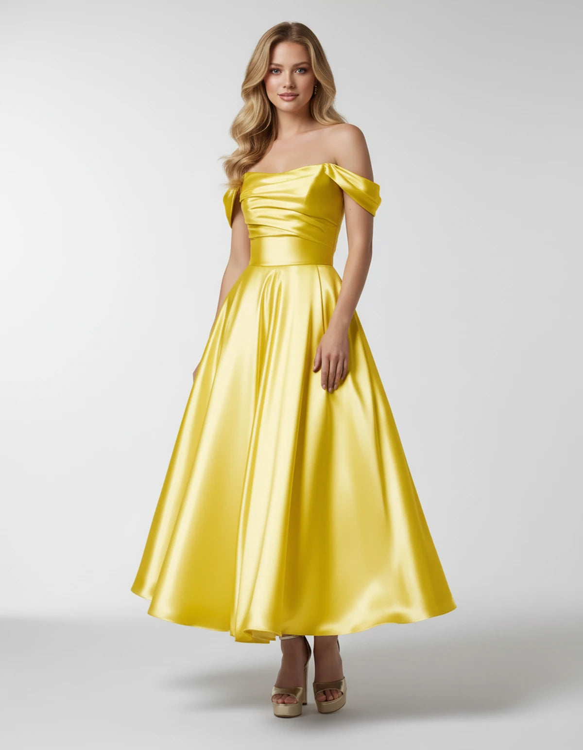Faustina Midi Dresses — Yellow | SKU: SD-24487-yellow-2,SD-24487-yellow-4,SD-24487-yellow-6,SD-24487-yellow-8,SD-24487-yellow-10,SD-24487-yellow-12,SD-24487-yellow-14,SD-24487-yellow-16,SD-24487-yellow-16W,SD-24487-yellow-18W,SD-24487-yellow-20W,SD-24487-yellow-22W