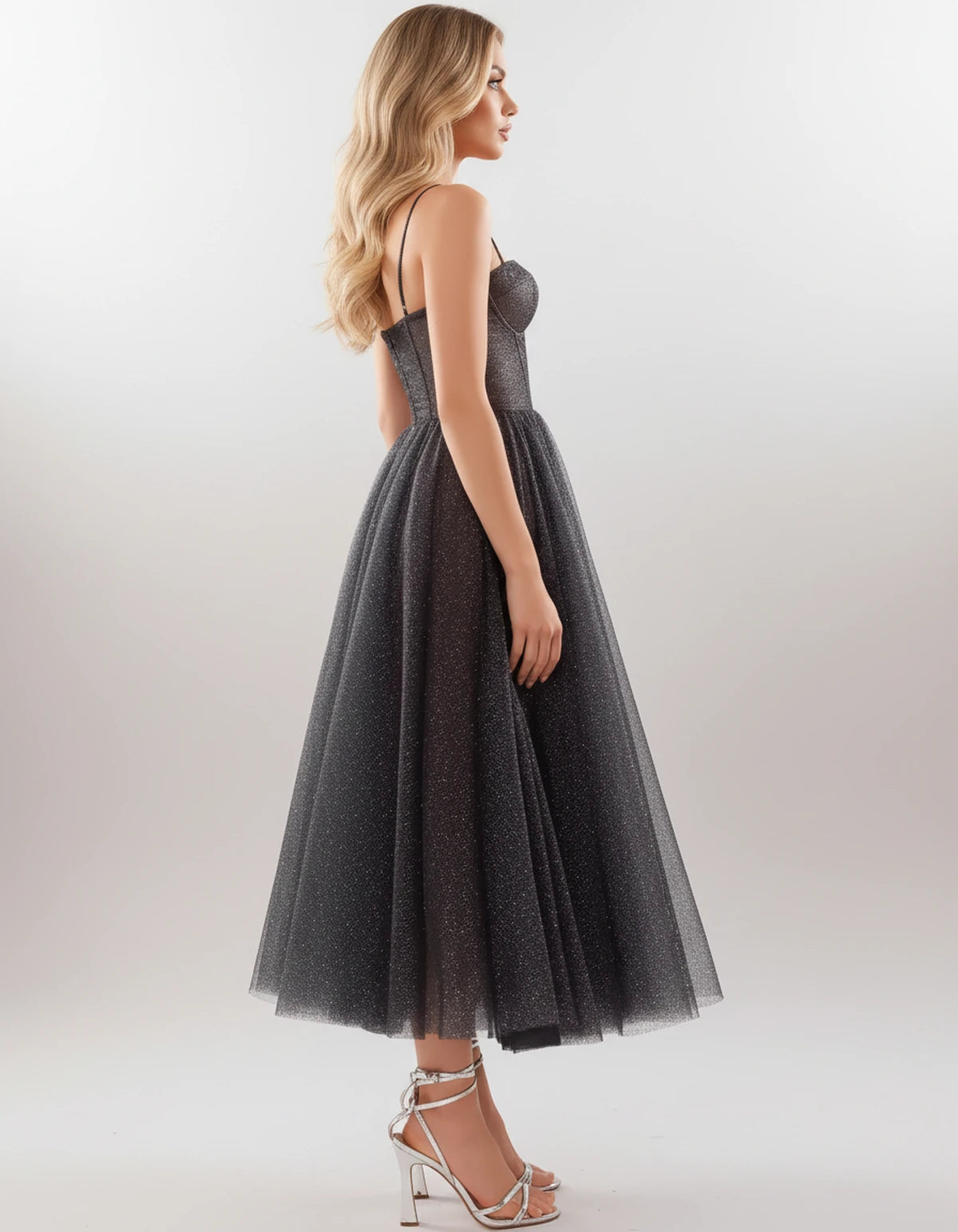 Filomena Midi Dresses — Black | SKU: SD-84441-black-2,SD-84441-black-4,SD-84441-black-6,SD-84441-black-8,SD-84441-black-10,SD-84441-black-12,SD-84441-black-14,SD-84441-black-16,SD-84441-black-16W,SD-84441-black-18W,SD-84441-black-20W,SD-84441-black-22W
