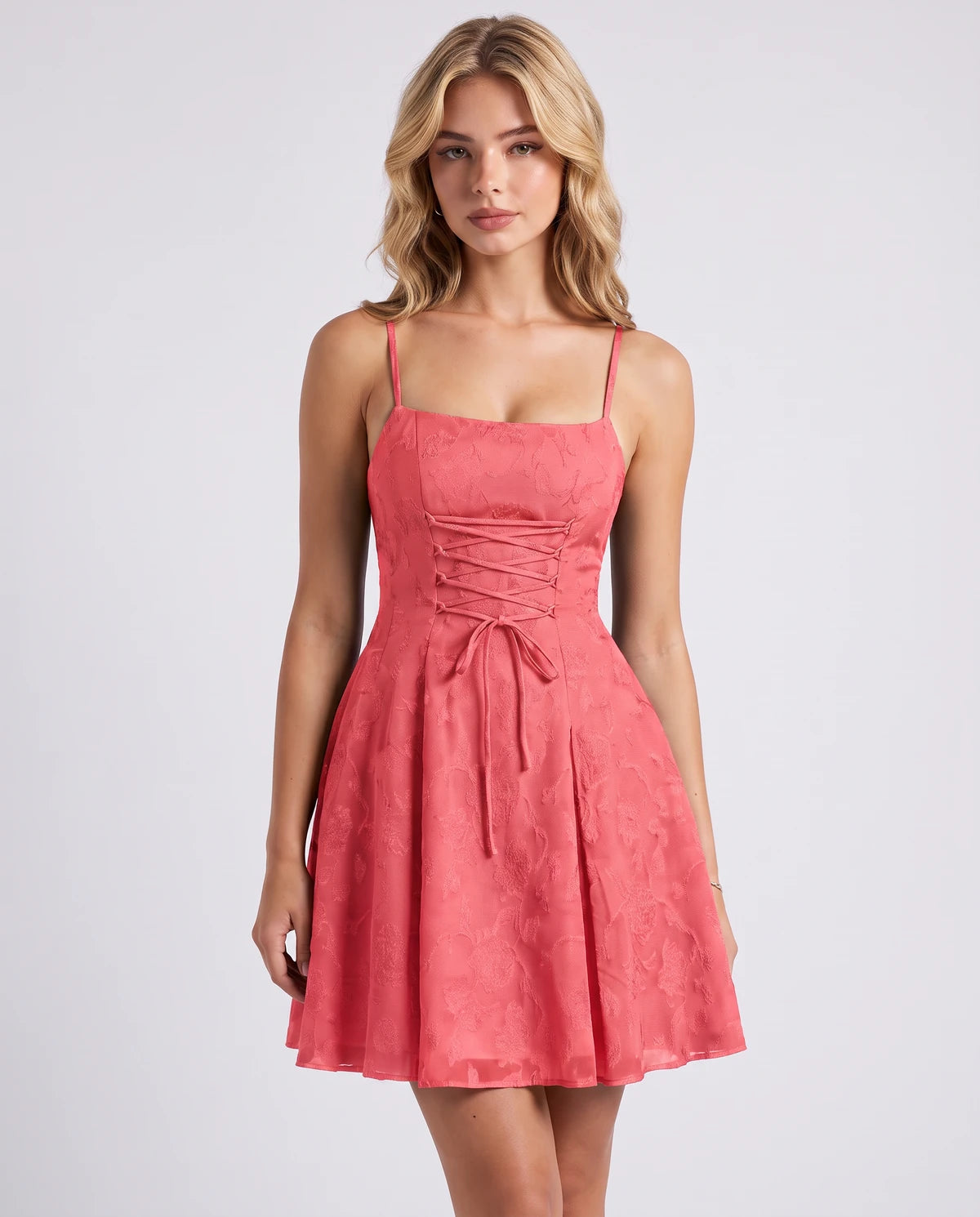 Flavienne Mini Dress — Bright Pink