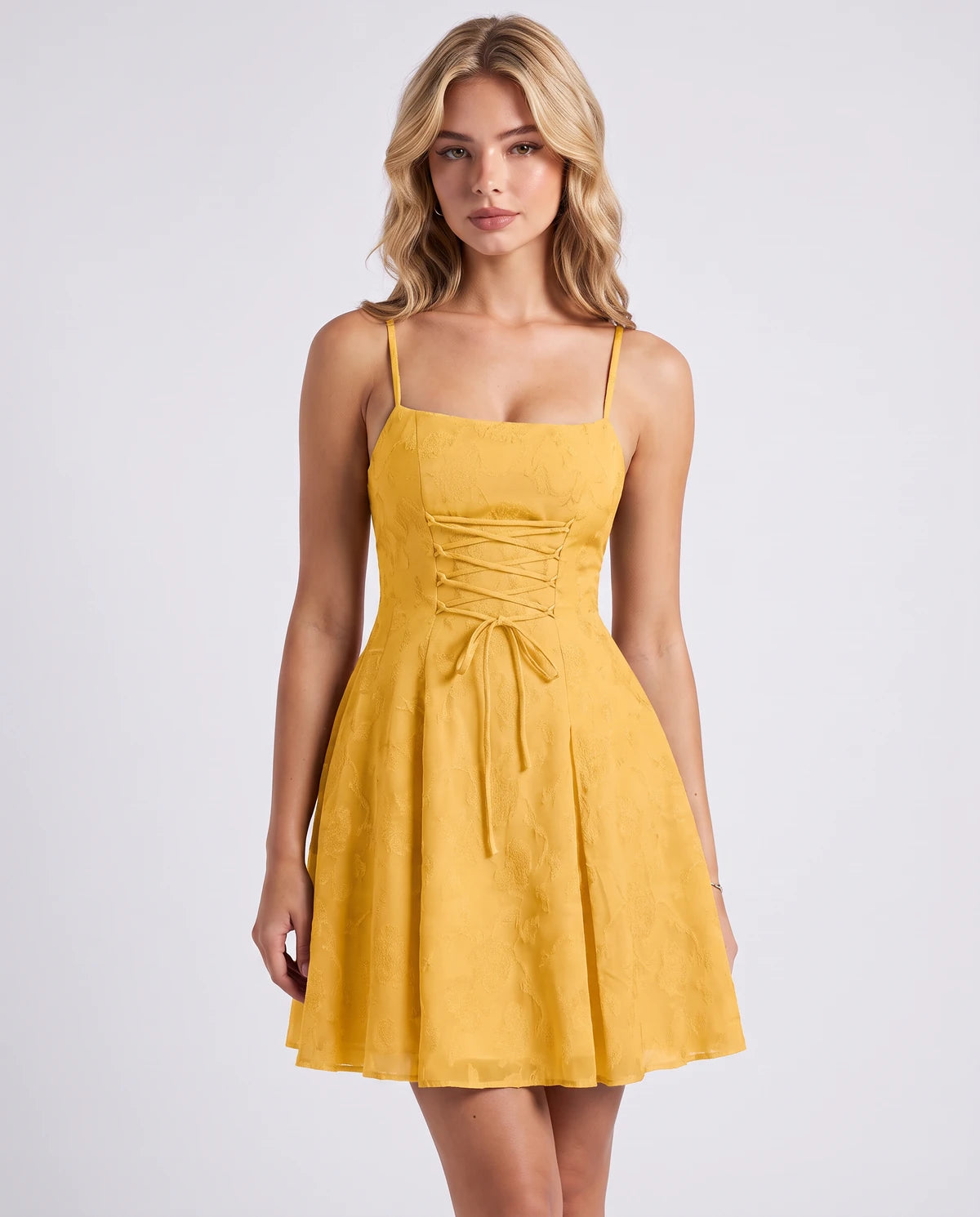 Flavienne Mini Dress — Gold