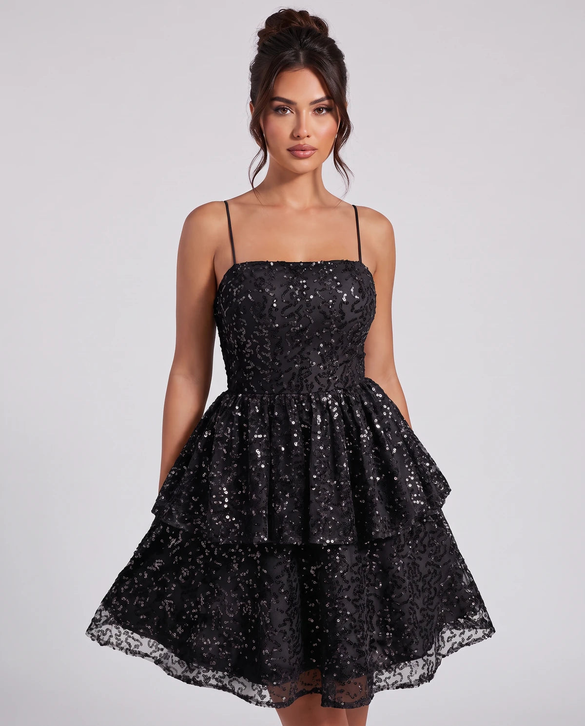 Florabel Mini Dress — Black