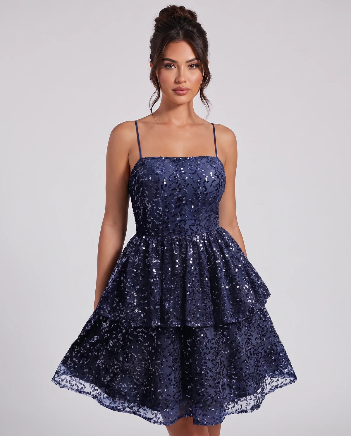 Florabel Mini Dress — Navy