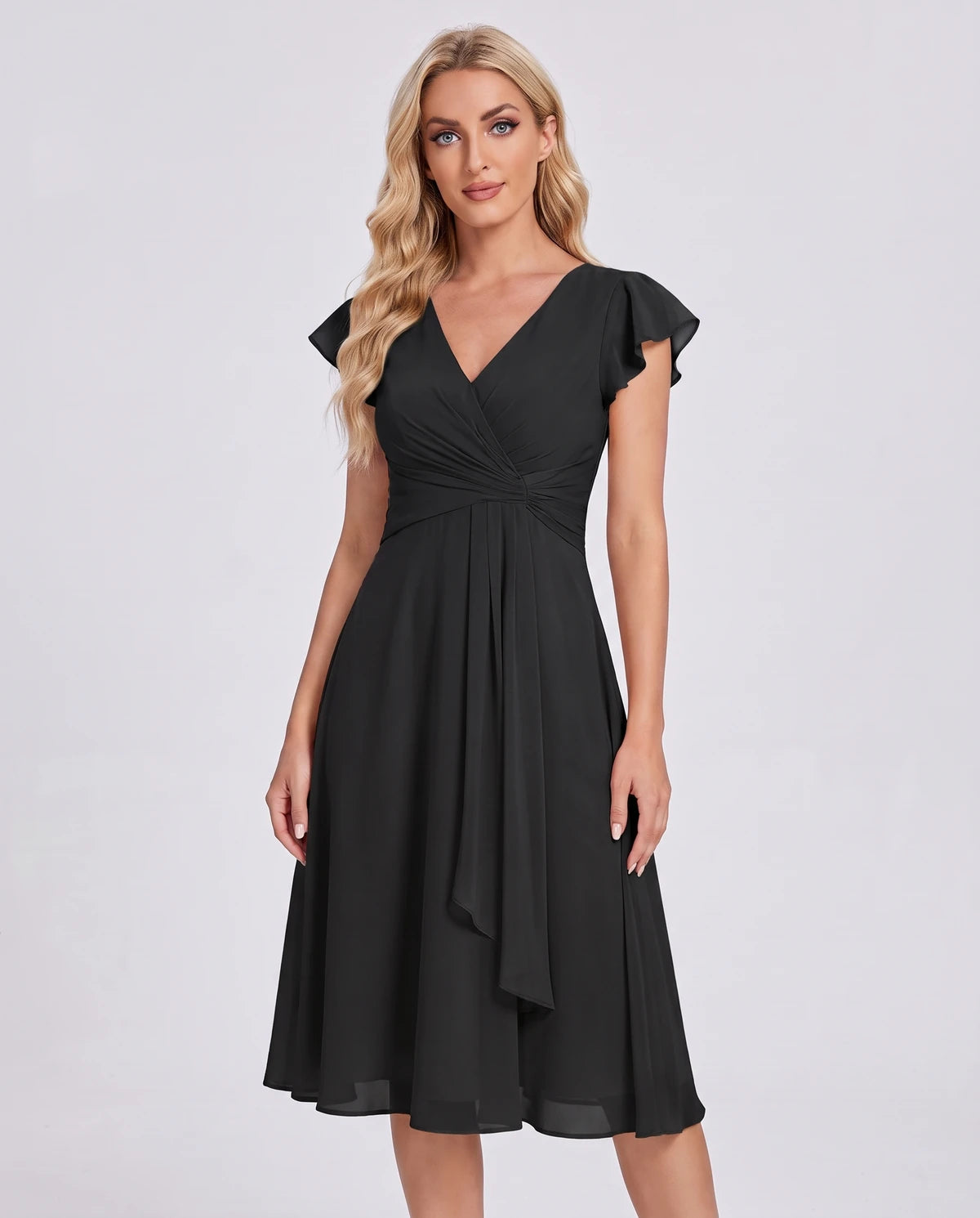 Fontanelle Midi Dresses — Black