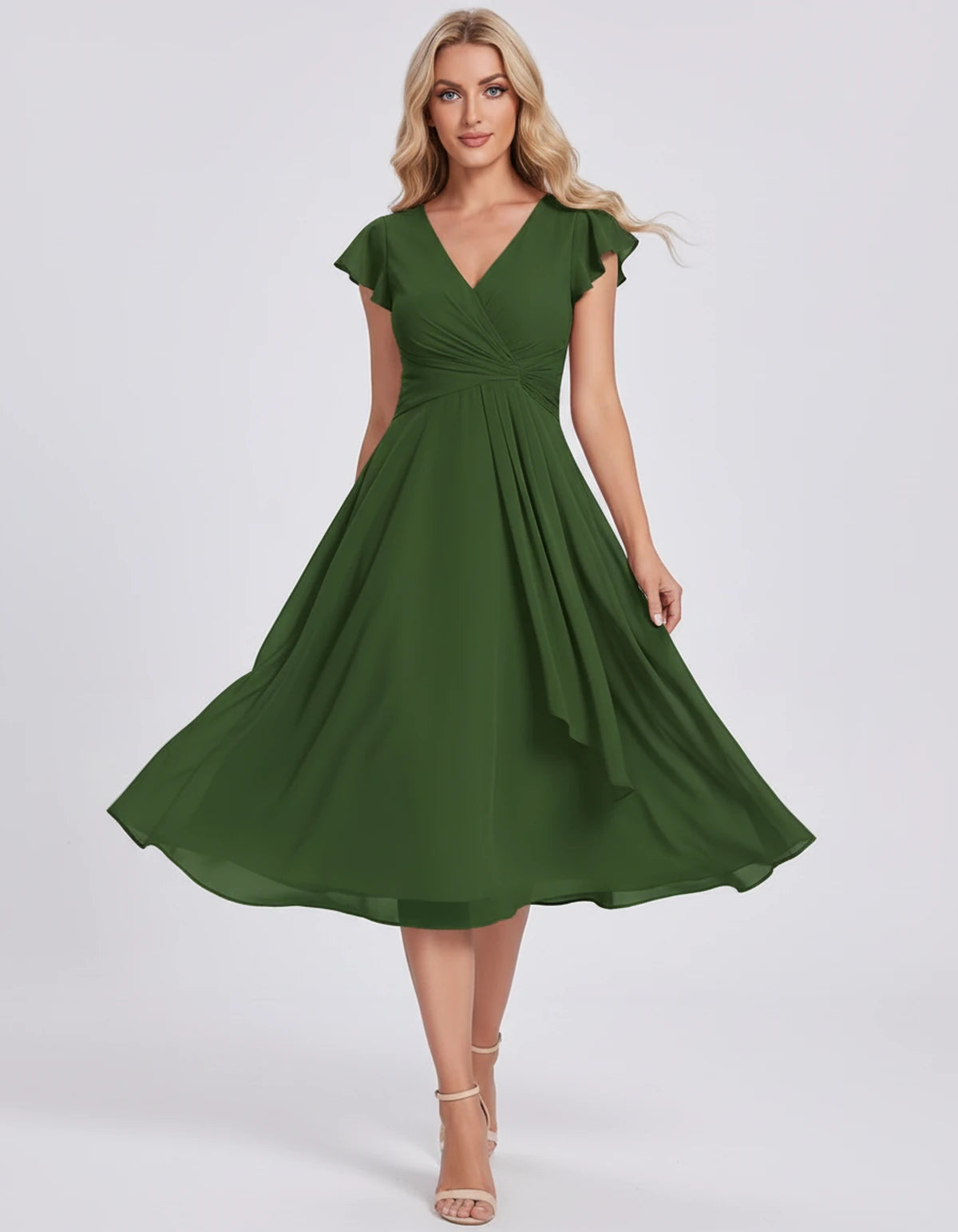 Fontanelle Midi Dresses — Emerald | SKU: SD-32287-emerald-2,SD-32287-emerald-4,SD-32287-emerald-6,SD-32287-emerald-8,SD-32287-emerald-10,SD-32287-emerald-12,SD-32287-emerald-14,SD-32287-emerald-16,SD-32287-emerald-16W,SD-32287-emerald-18W,SD-32287-emerald-20W,SD-32287-emerald-22W