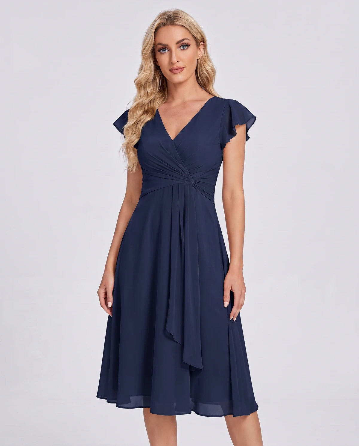 Fontanelle Midi Dresses — Navy