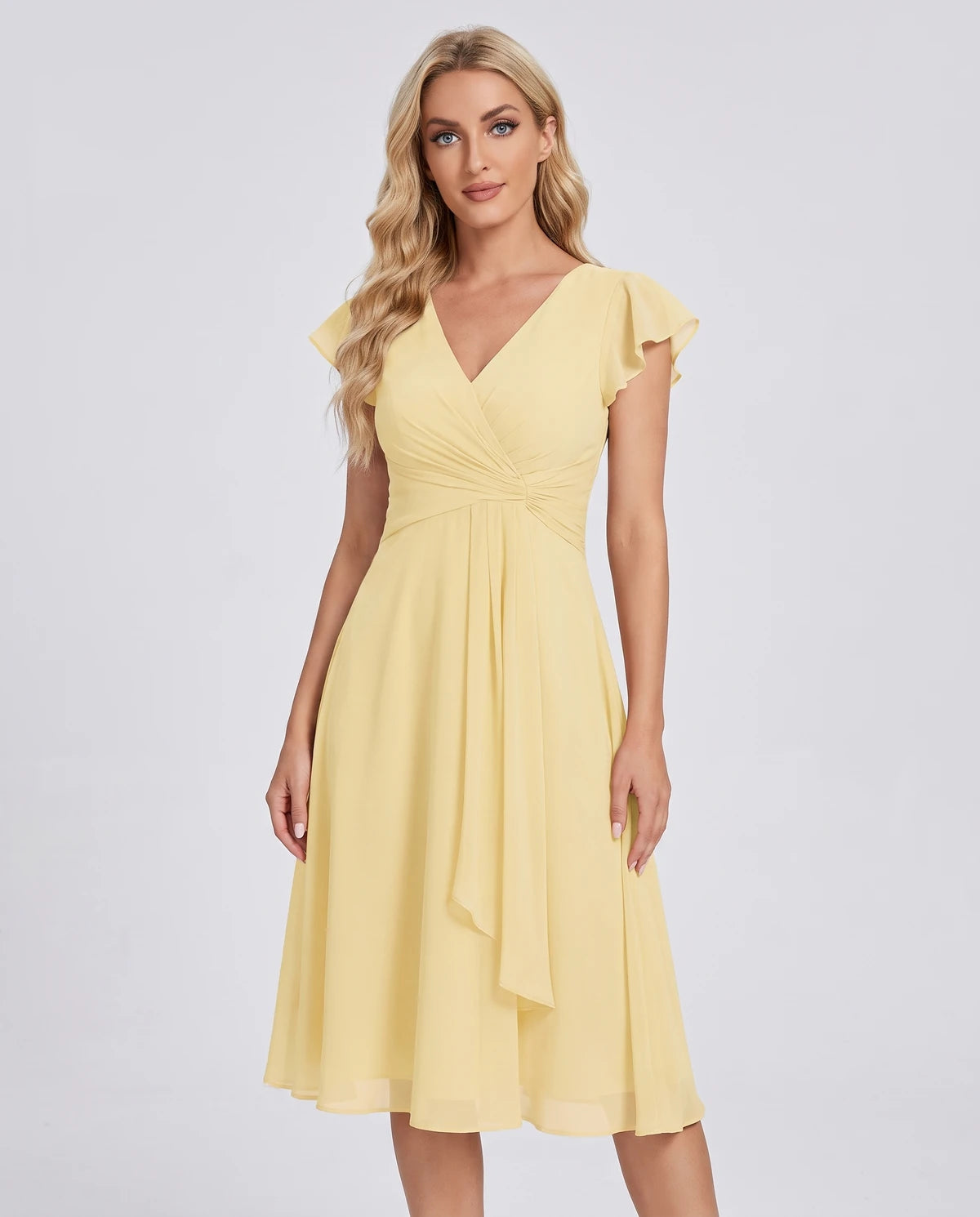 Fontanelle Midi Dresses — Yellow