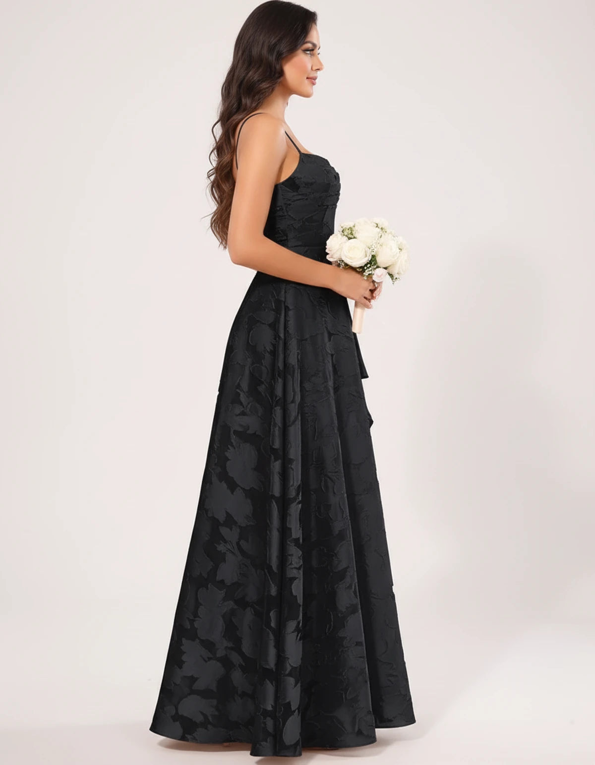 Freesia Maxi Dress — Black