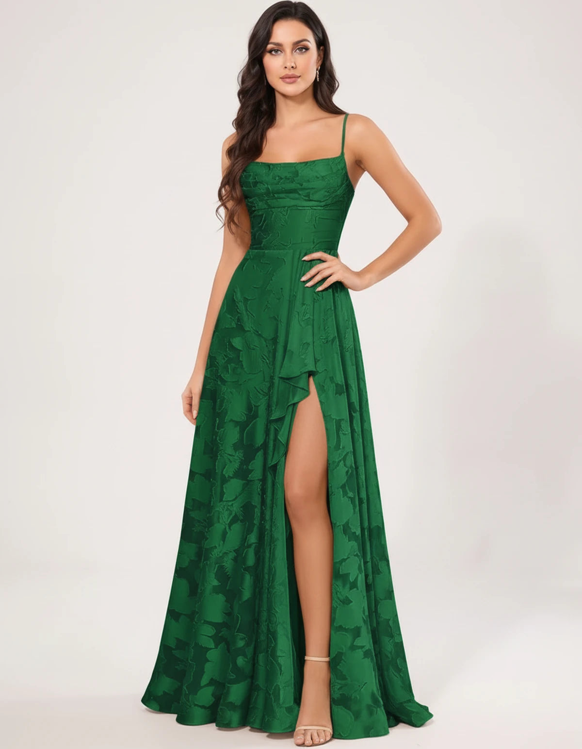 Freesia Maxi Dress — Emerald | SKU: SD-59435-emerald-2,SD-59435-emerald-4,SD-59435-emerald-6,SD-59435-emerald-8,SD-59435-emerald-10,SD-59435-emerald-12,SD-59435-emerald-14,SD-59435-emerald-16,SD-59435-emerald-16W,SD-59435-emerald-18W,SD-59435-emerald-20W