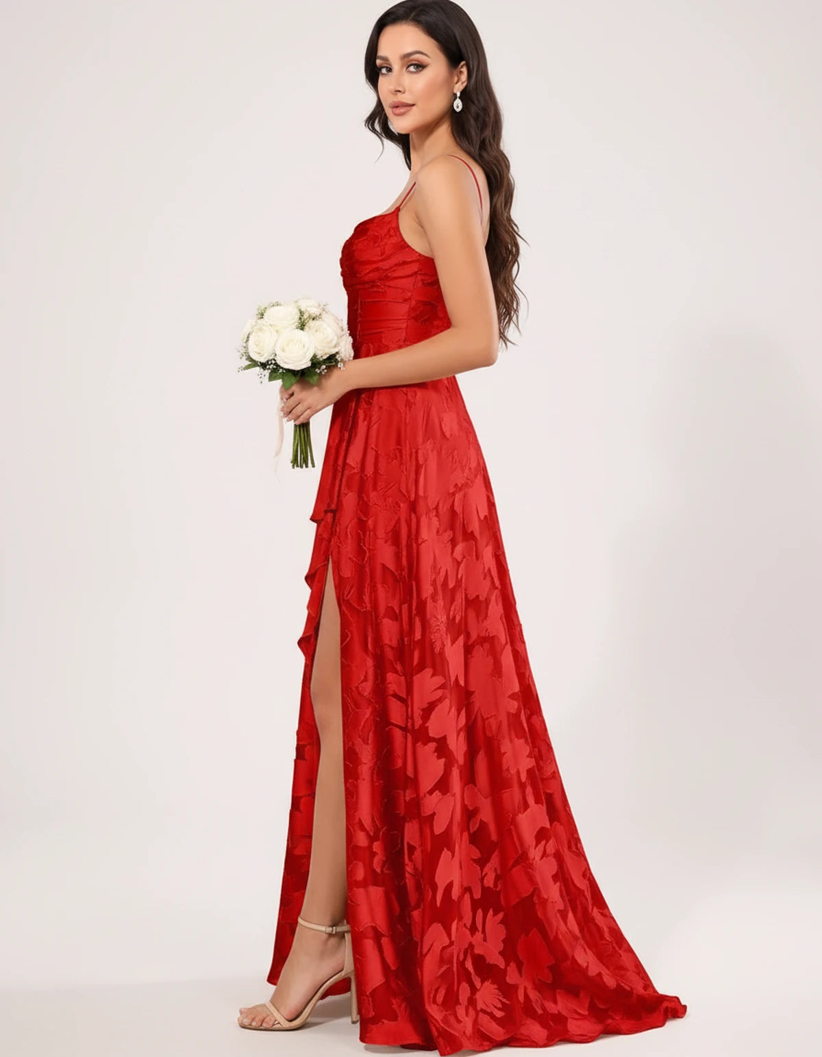 Freesia Maxi Dress — Red | SKU: SD-59435-red-2,SD-59435-red-4,SD-59435-red-6,SD-59435-red-8,SD-59435-red-10,SD-59435-red-12,SD-59435-red-14,SD-59435-red-16,SD-59435-red-16W,SD-59435-red-18W,SD-59435-red-20W