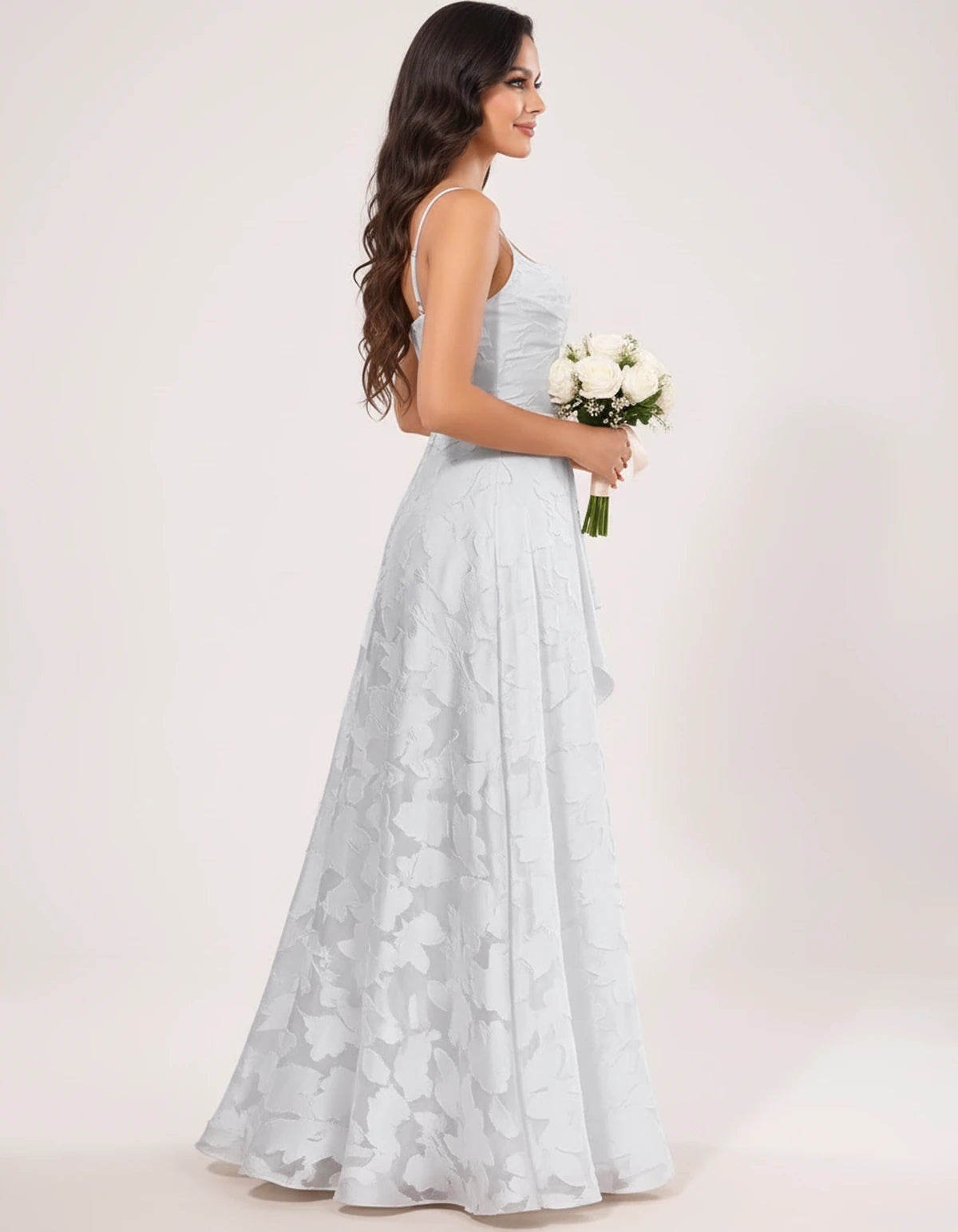 Freesia Maxi Dress — White | SKU: SD-59435-white-2,SD-59435-white-4,SD-59435-white-6,SD-59435-white-8,SD-59435-white-10,SD-59435-white-12,SD-59435-white-14,SD-59435-white-16,SD-59435-white-16W,SD-59435-white-18W,SD-59435-white-20W