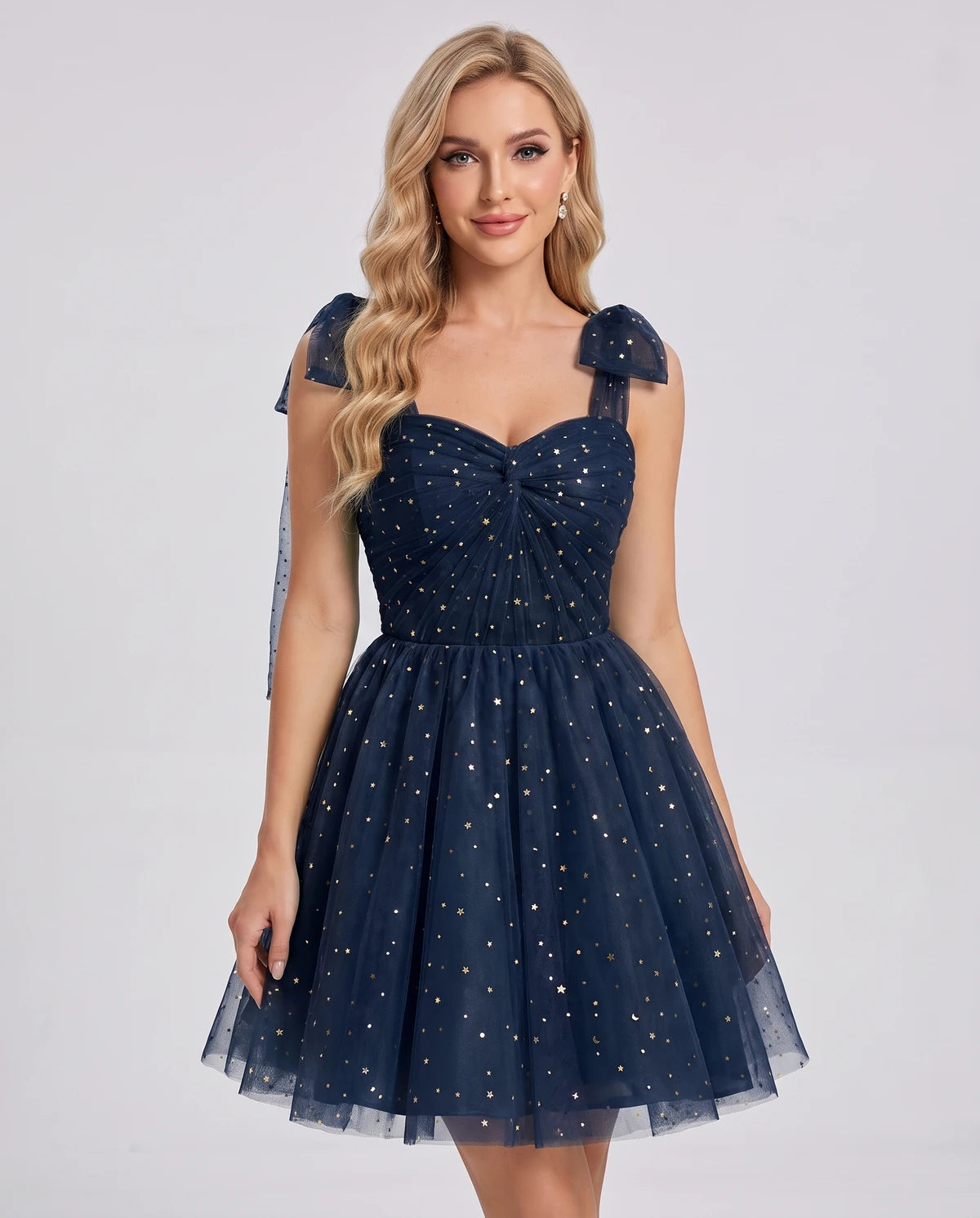 Galatea Mini Dress — Navy
