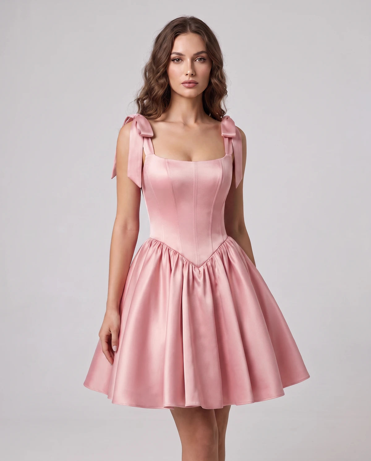 Gardenia Mini Dress — Blush