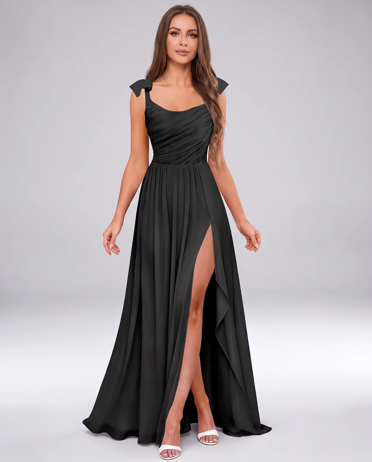 Genevra Maxi Dress — Black