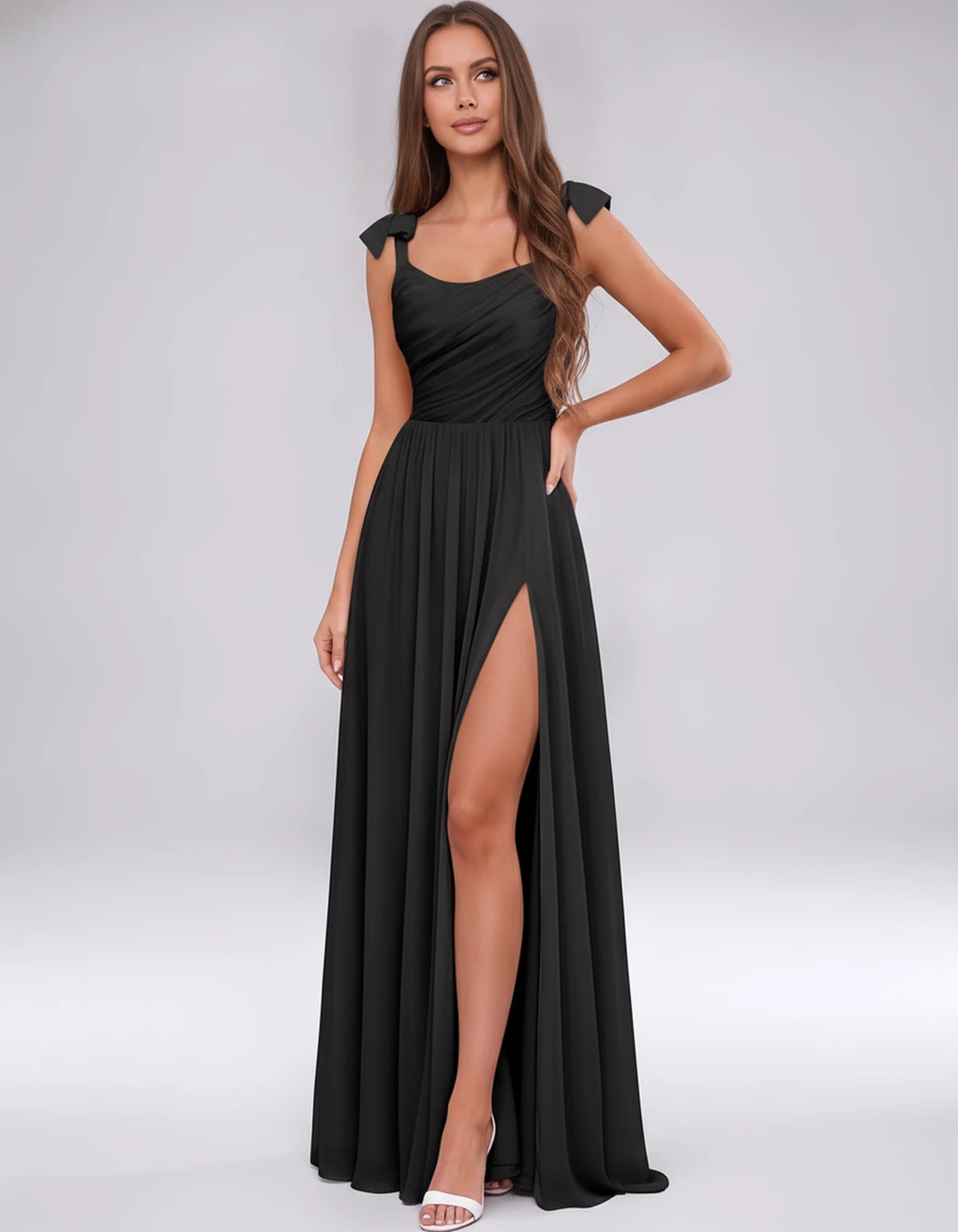 Genevra Maxi Dress — Black | SKU: SD-65630-black-2,SD-65630-black-4,SD-65630-black-6,SD-65630-black-8,SD-65630-black-10,SD-65630-black-12,SD-65630-black-14,SD-65630-black-16,SD-65630-black-16W,SD-65630-black-18W,SD-65630-black-20W,SD-65630-black-22W