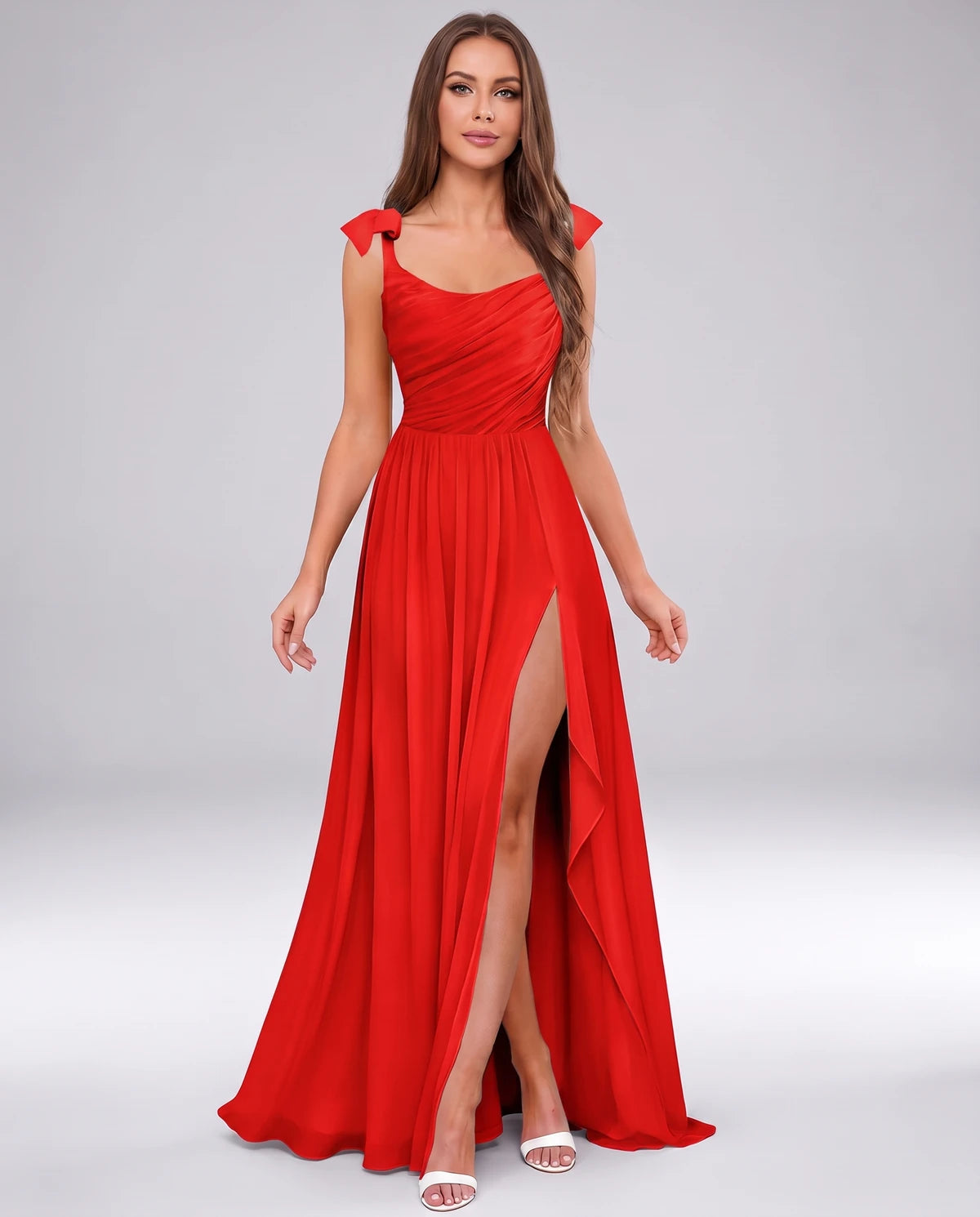 Genevra Maxi Dress — Red