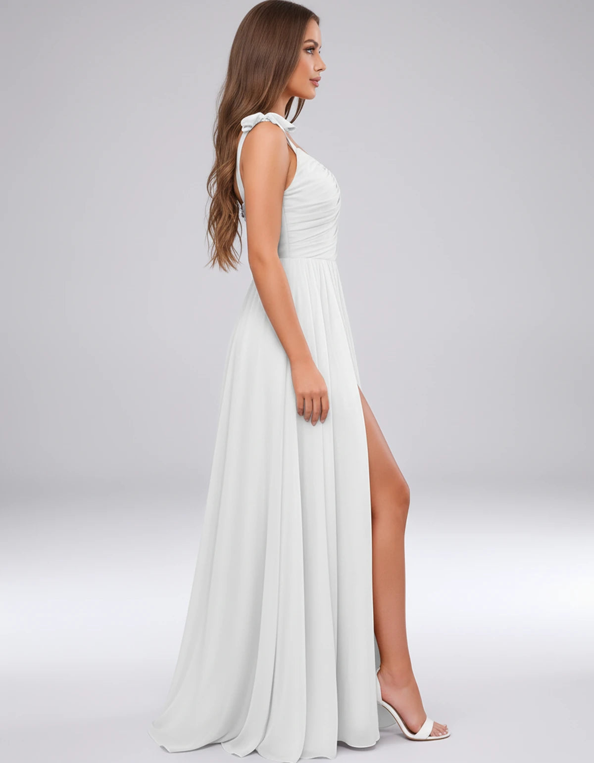 Genevra Maxi Dress — White | SKU: SD-65630-white-2,SD-65630-white-4,SD-65630-white-6,SD-65630-white-8,SD-65630-white-10,SD-65630-white-12,SD-65630-white-14,SD-65630-white-16,SD-65630-white-16W,SD-65630-white-18W,SD-65630-white-20W,SD-65630-white-22W