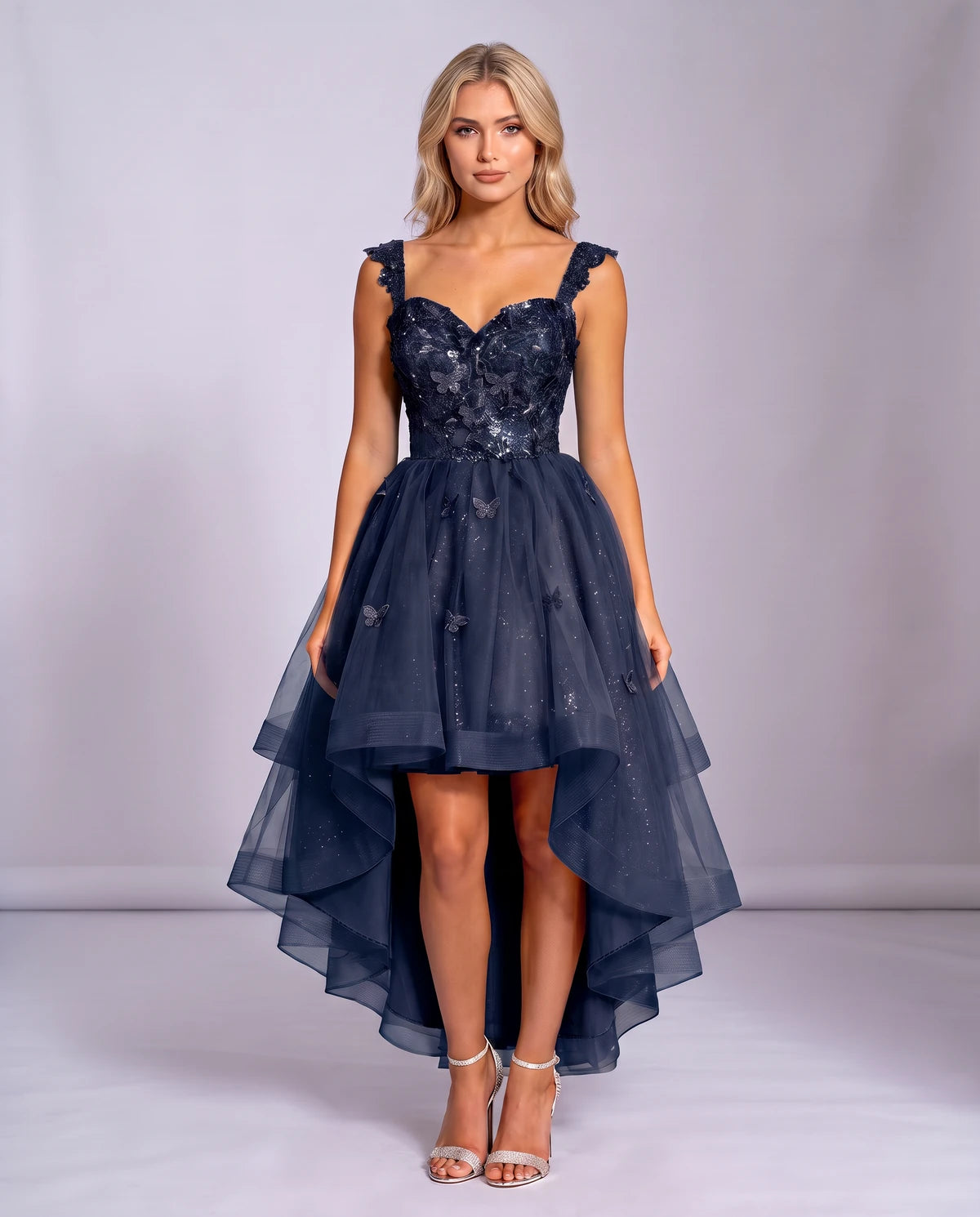 Georgiana Midi Dresses — Navy