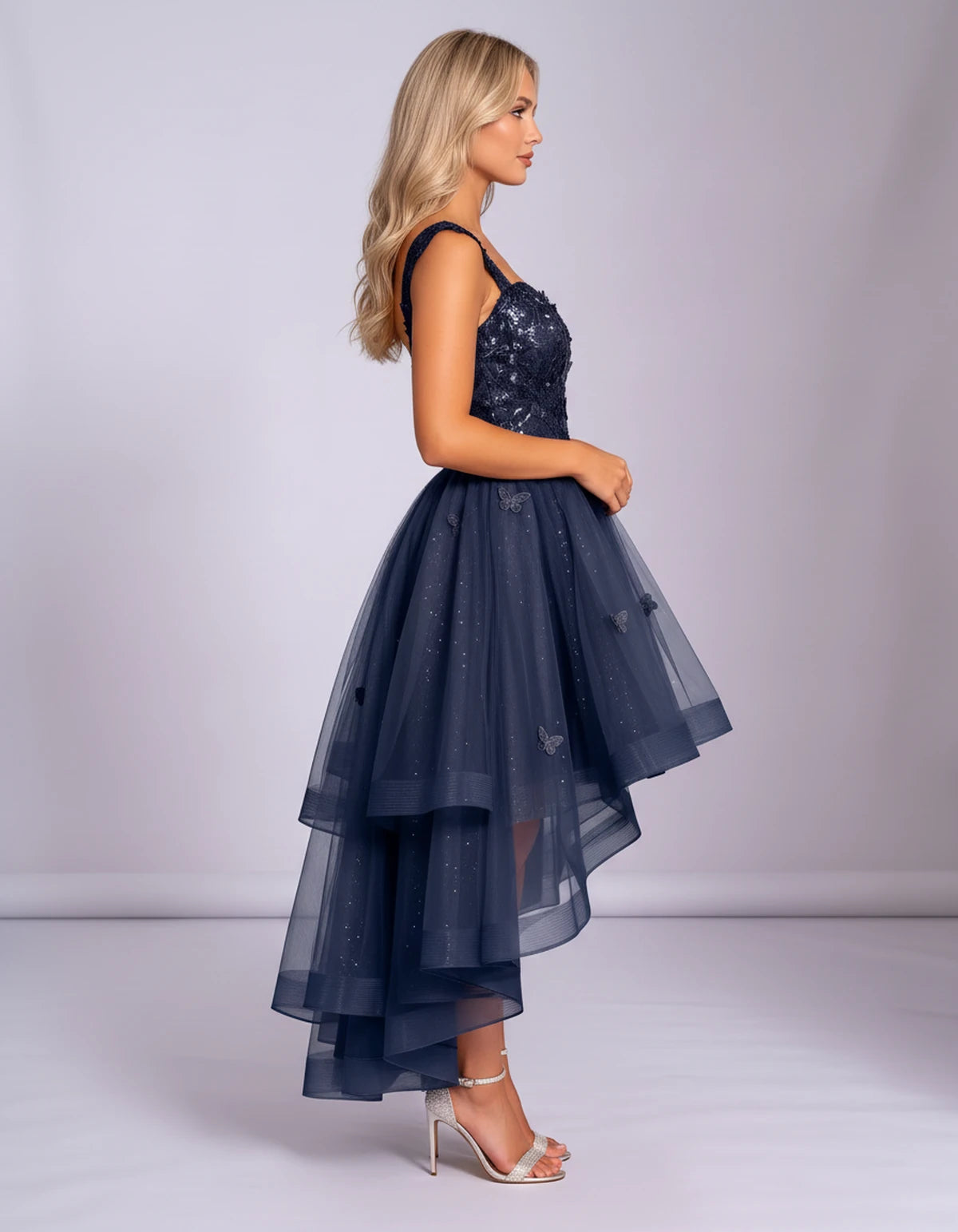Georgiana Midi Dresses — Navy | SKU: SD-70366-navy-2,SD-70366-navy-4,SD-70366-navy-6,SD-70366-navy-8,SD-70366-navy-10,SD-70366-navy-12,SD-70366-navy-14,SD-70366-navy-16,SD-70366-navy-16W,SD-70366-navy-18W,SD-70366-navy-20W,SD-70366-navy-22W